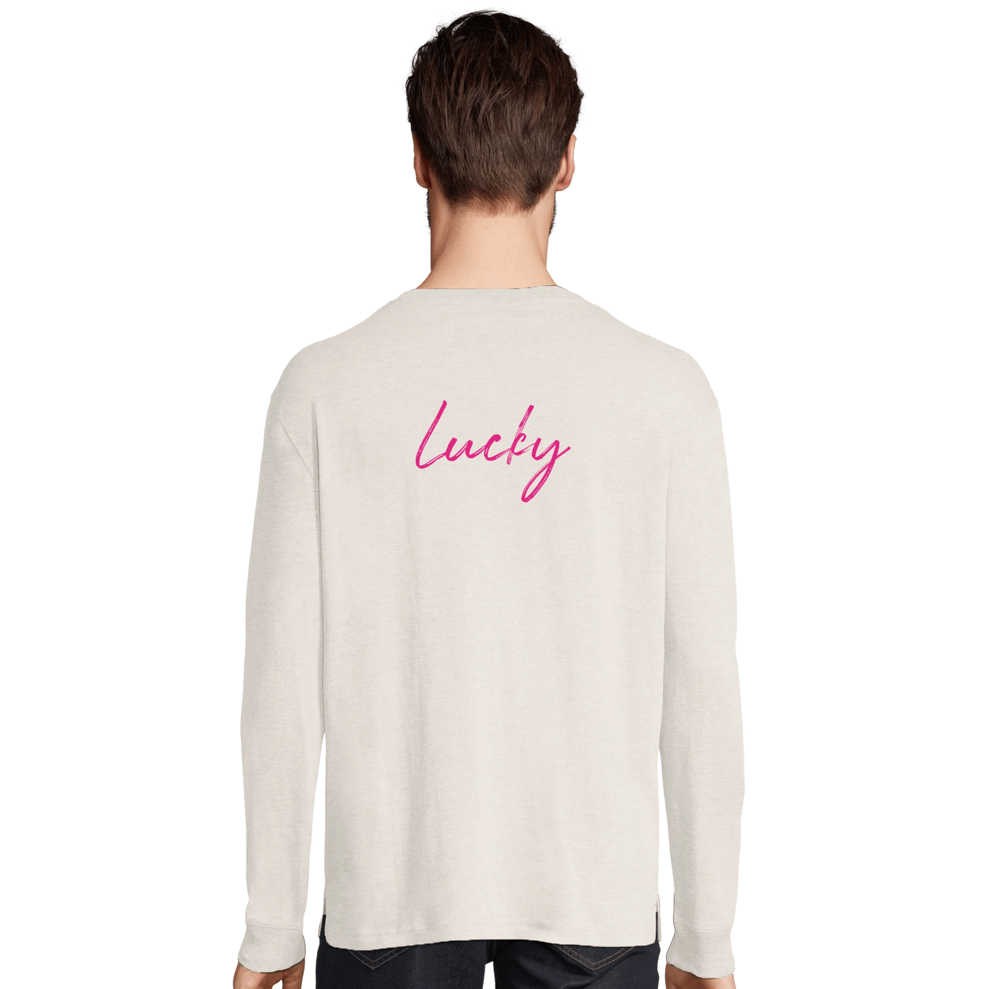 Lucky - "Kiss my Ass" Long sleeve Off White XS 4