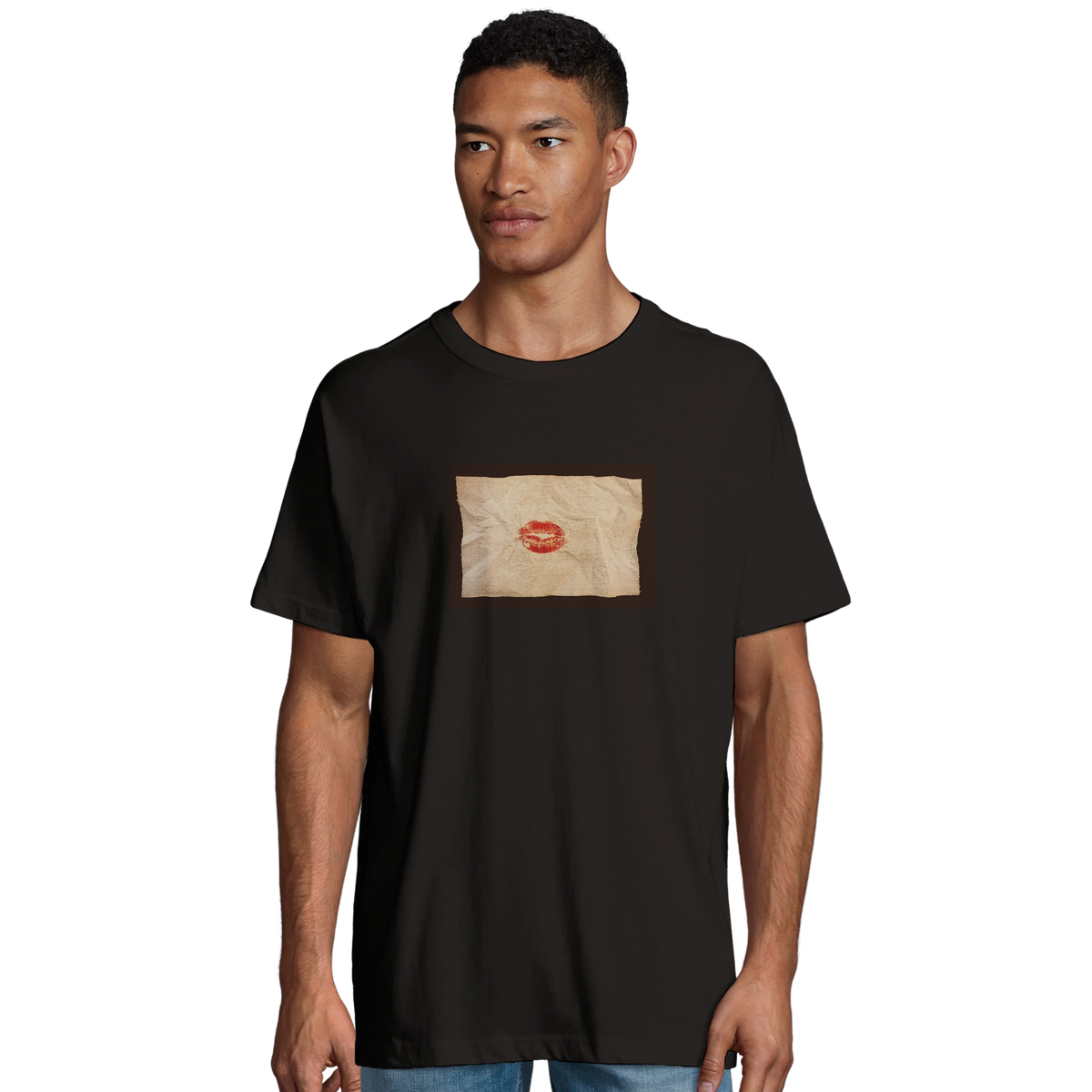 Lucky - "Kiss my Ass" T-shirt Deep Black 4