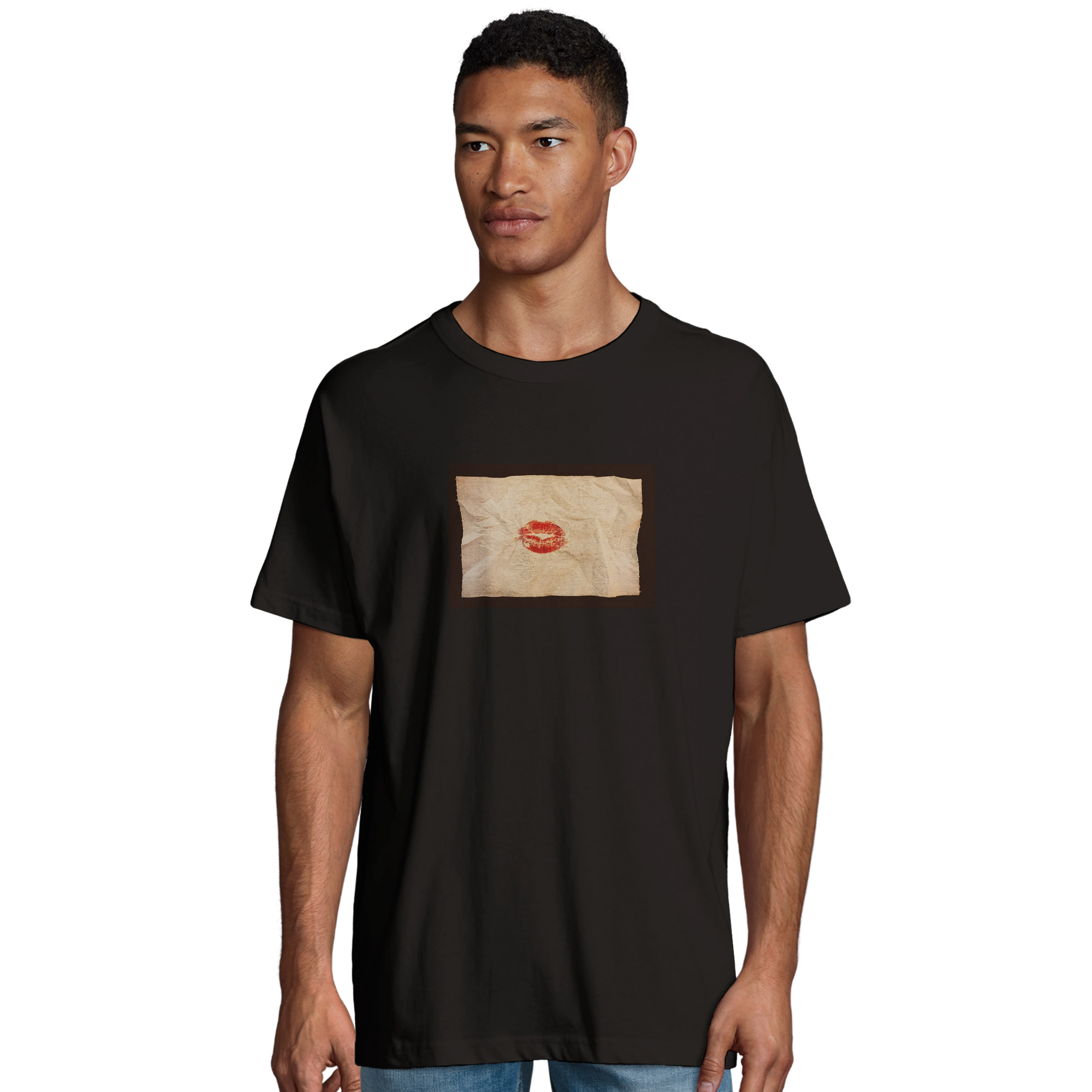 Lucky - "Kiss my Ass" T-shirt Deep Black 4