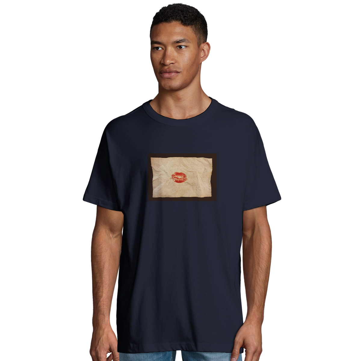 Lucky - "Kiss my Ass" T-shirt French Navy 4