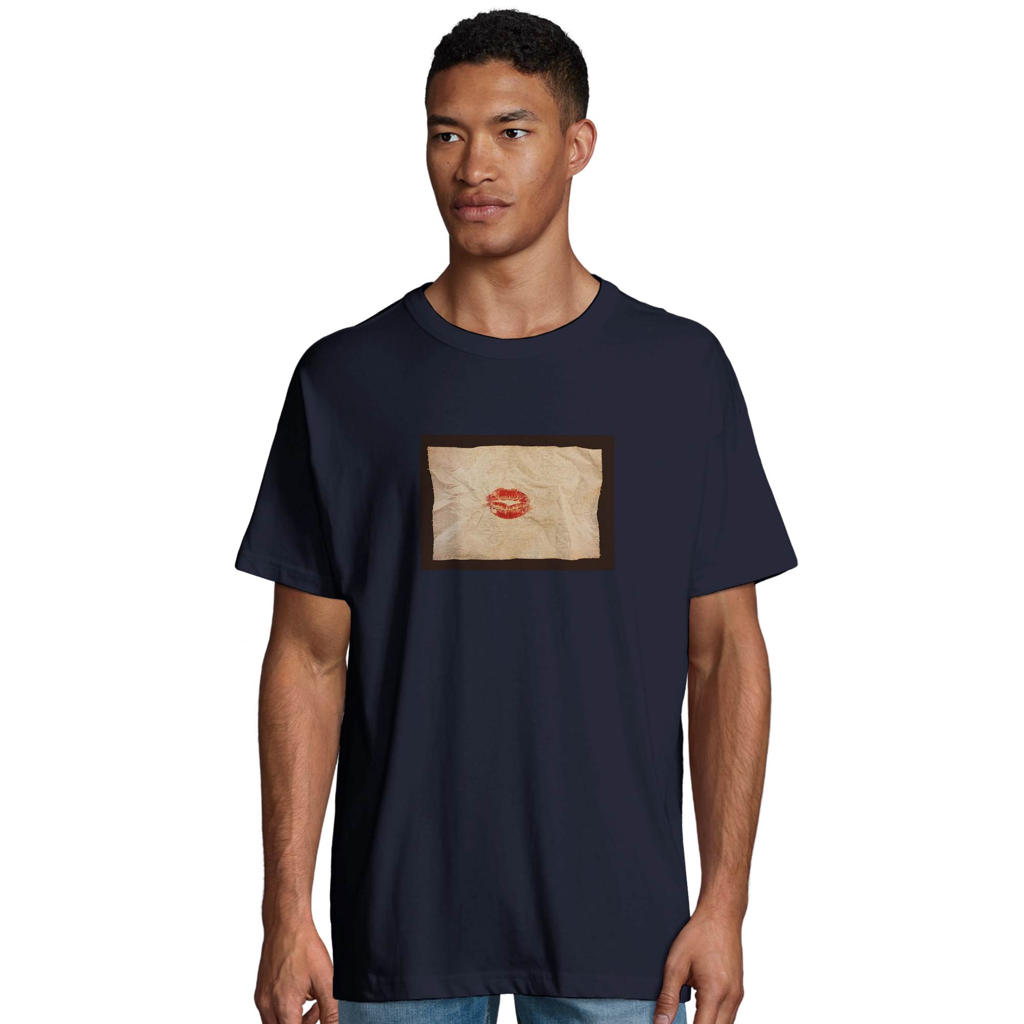 Lucky - "Kiss my Ass" T-shirt French Navy 4