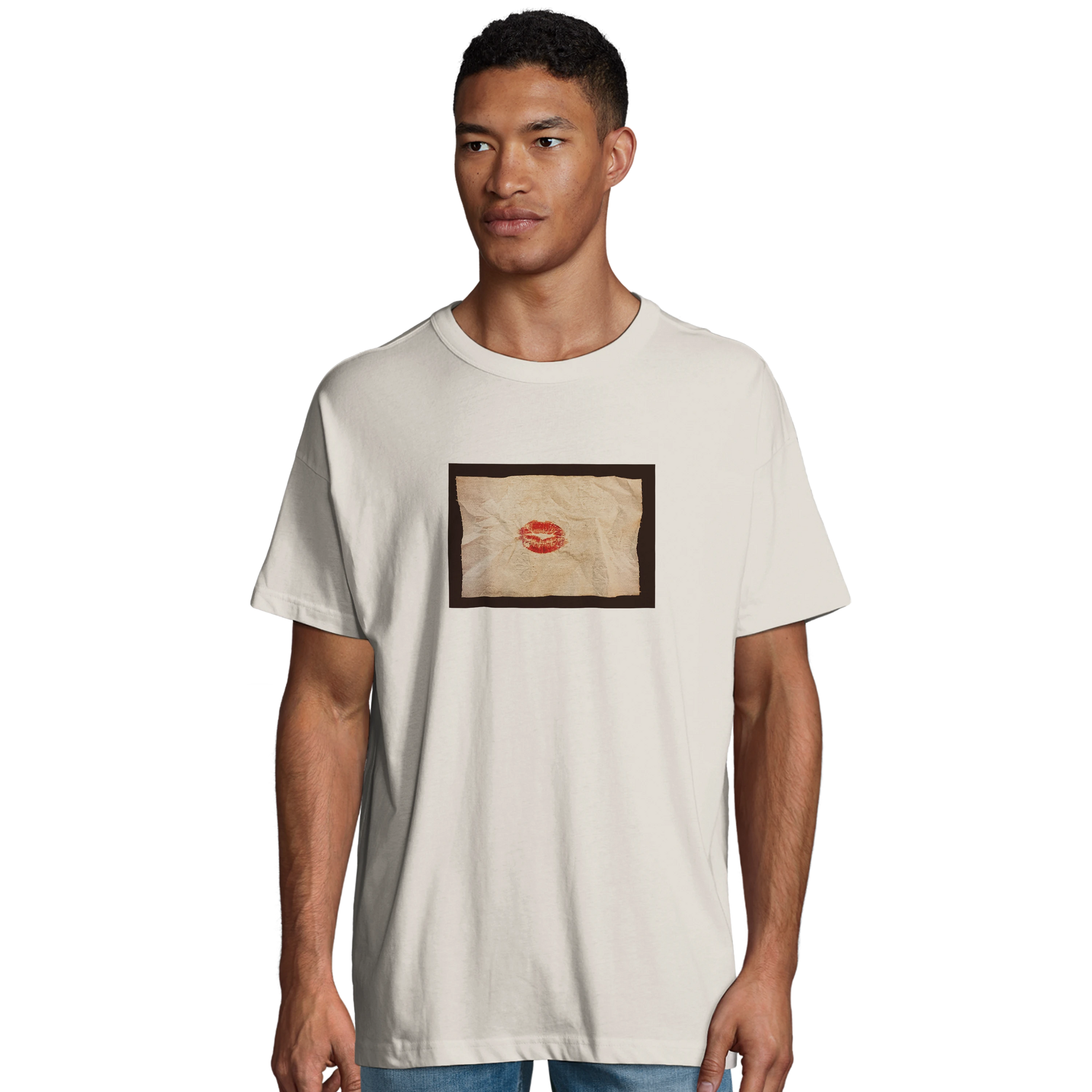 Lucky - "Kiss my Ass" T-shirt Off White 4