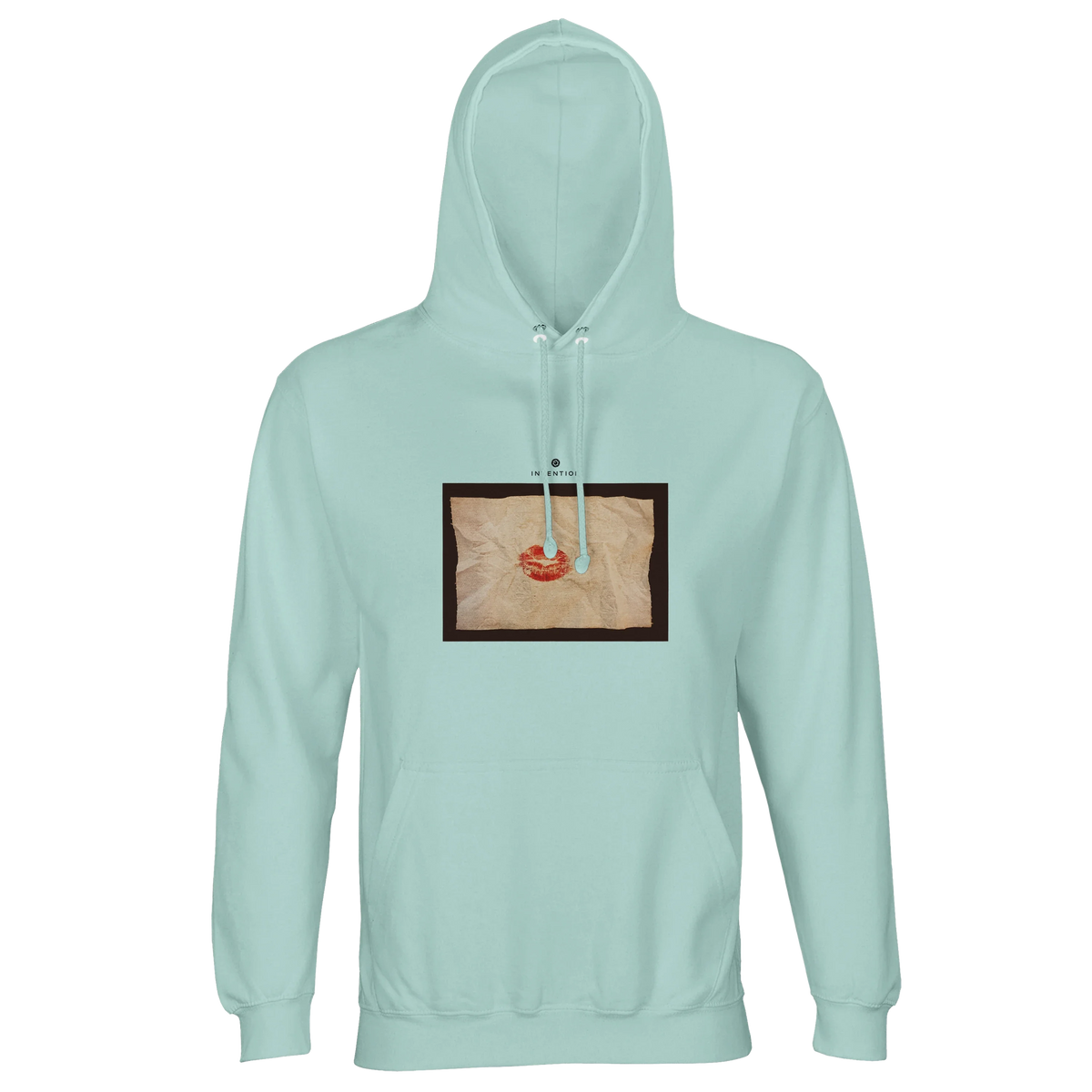Lucky - "Kiss my Ass" Hoodie arctic blue 1