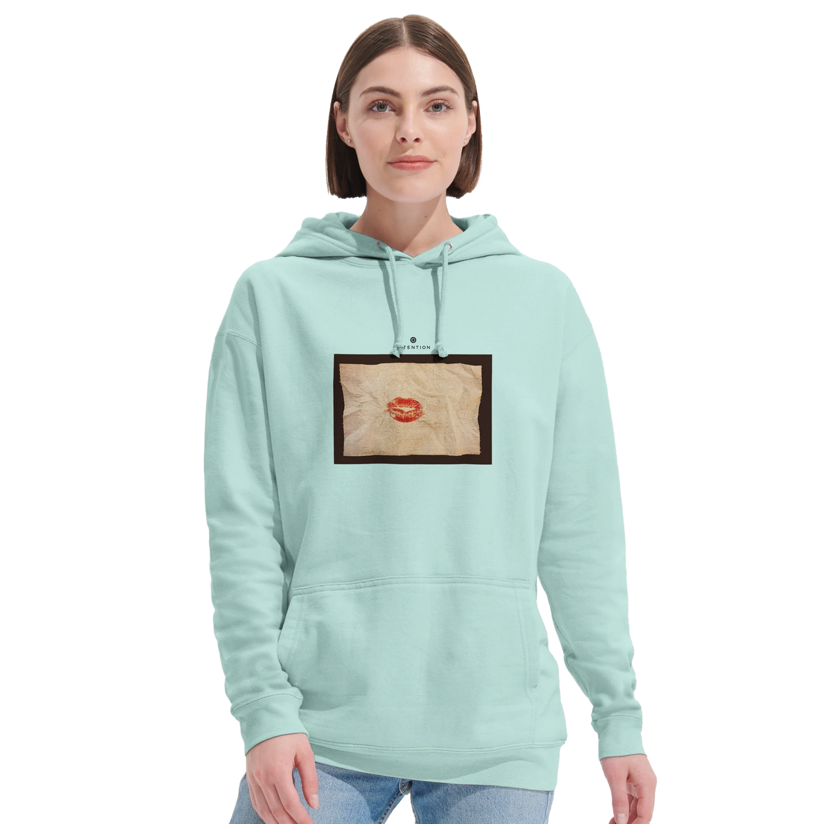 Lucky - "Kiss my Ass" Hoodie arctic blue 5