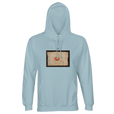 Lucky - "Kiss my Ass" Hoodie creamy blue 1