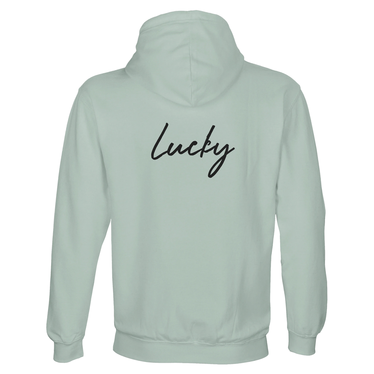 Lucky - "Kiss my Ass" Hoodie creamy green 2
