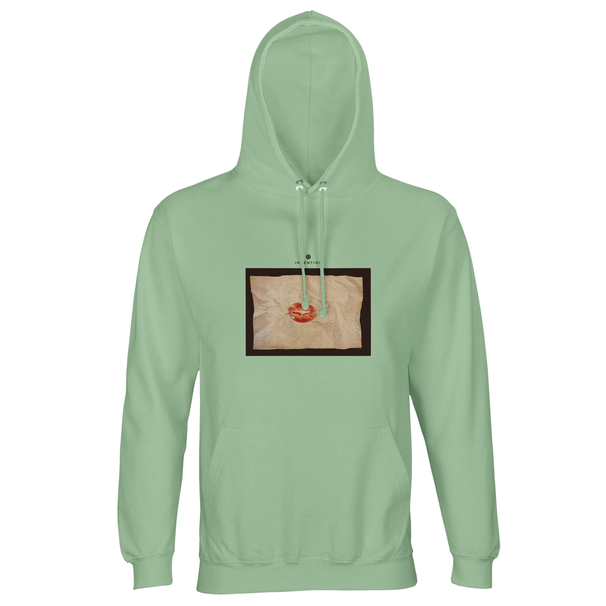 Lucky - "Kiss my Ass" Hoodie frozen green 1