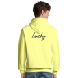 Lucky - "Kiss my Ass" Hoodie Light Yellow 4