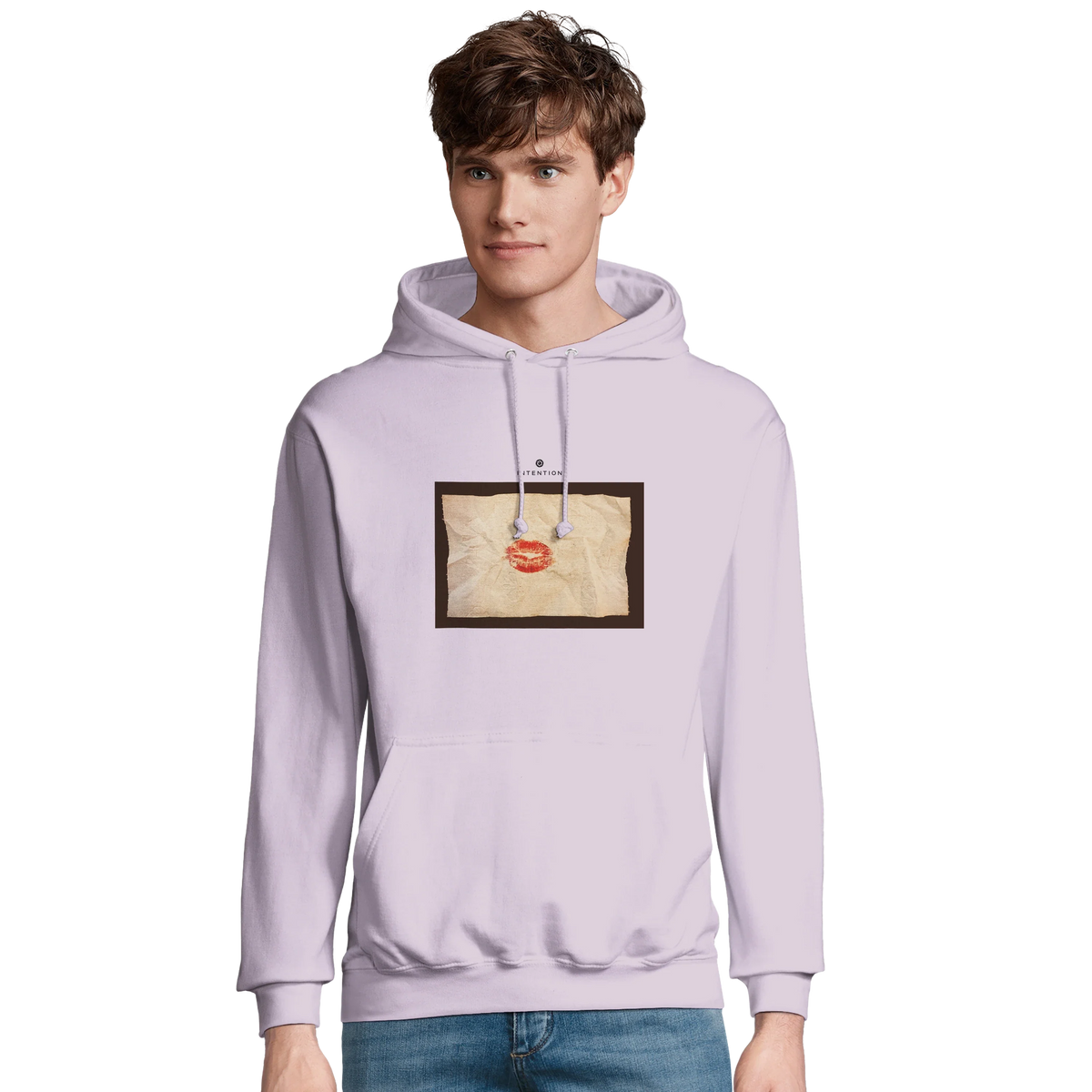 Lucky - "Kiss my Ass" Hoodie lilak 3