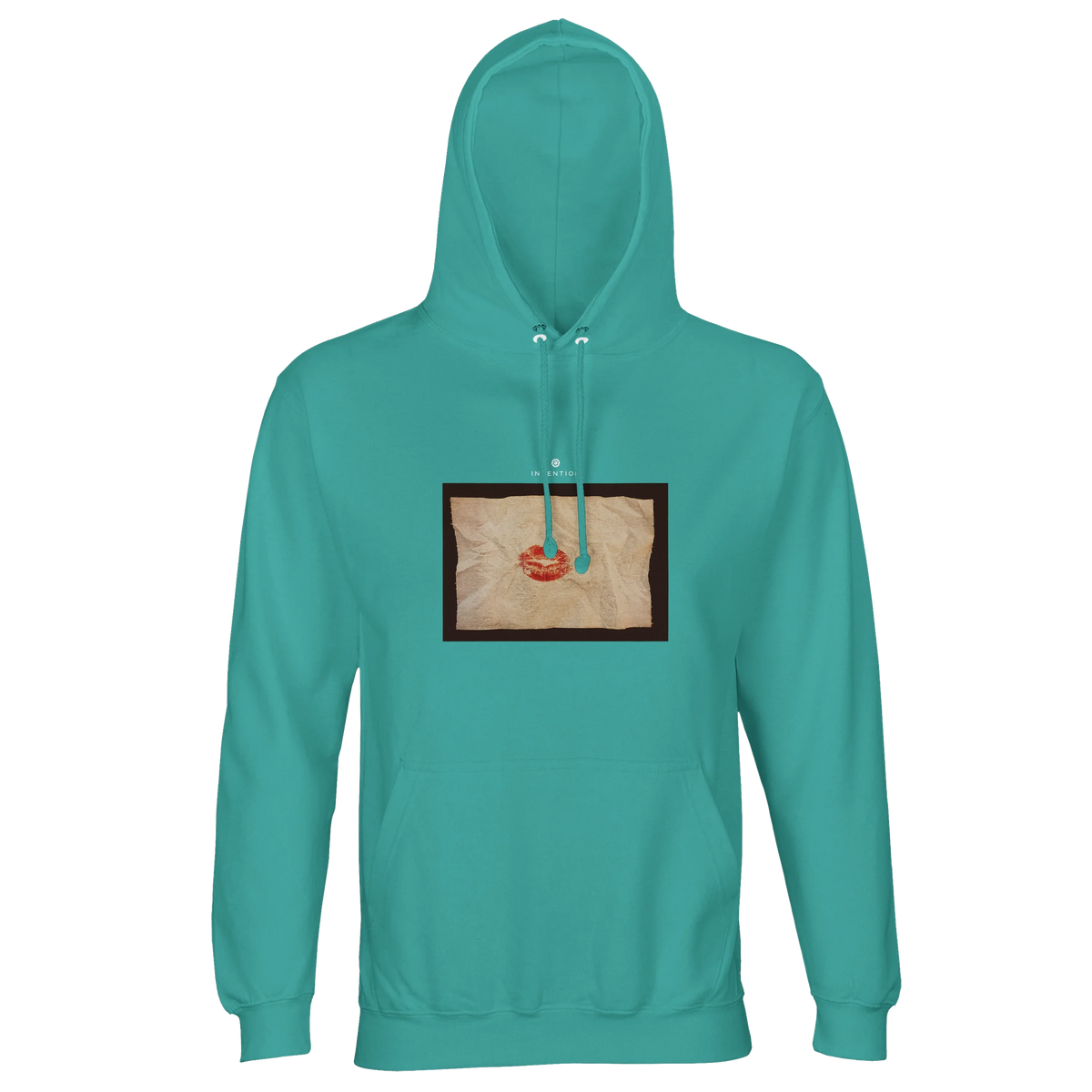 Lucky - "Kiss my Ass" Hoodie pool blue 1