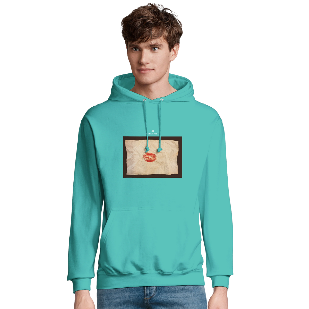 Lucky - "Kiss my Ass" Hoodie pool blue 3