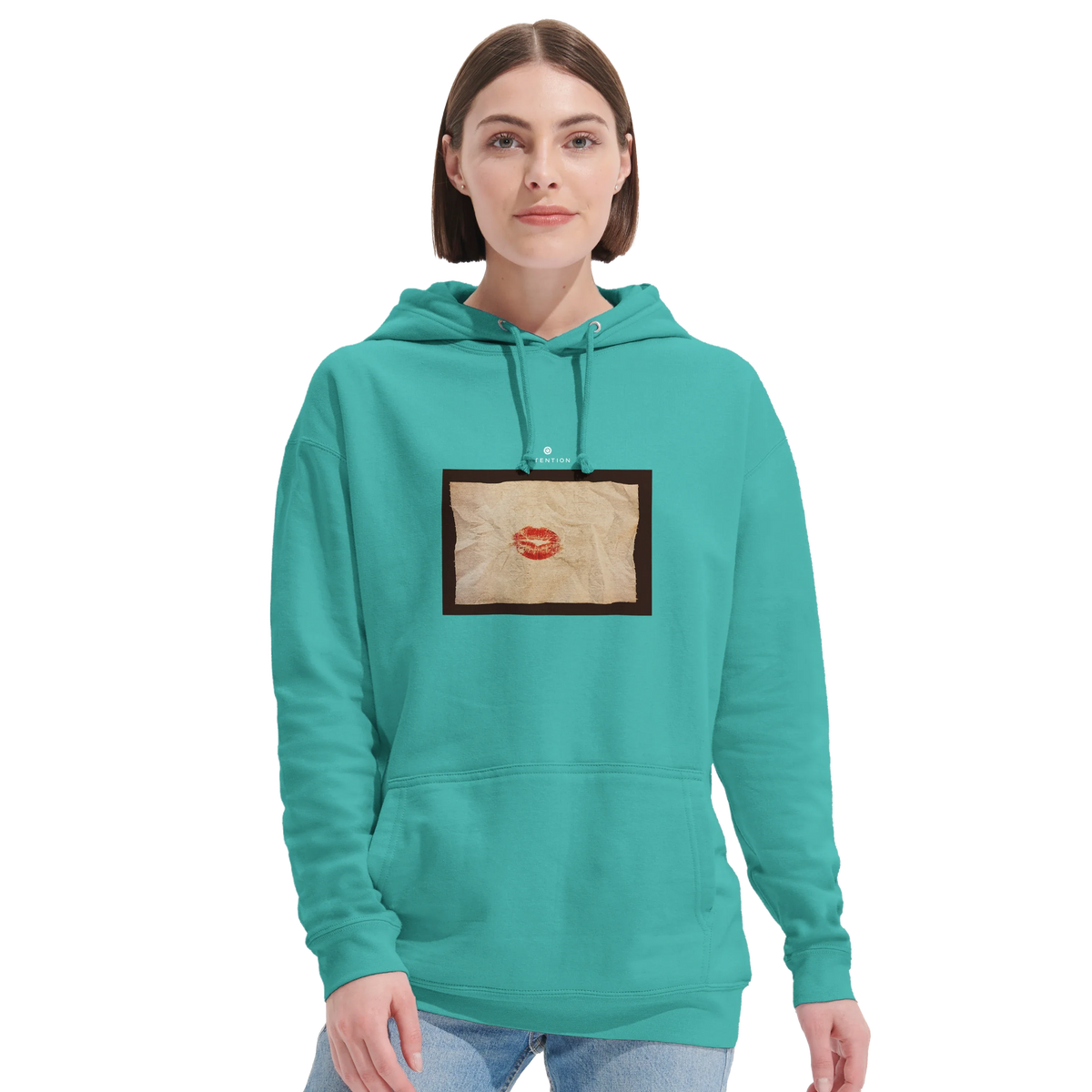 Lucky - "Kiss my Ass" Hoodie pool blue 5