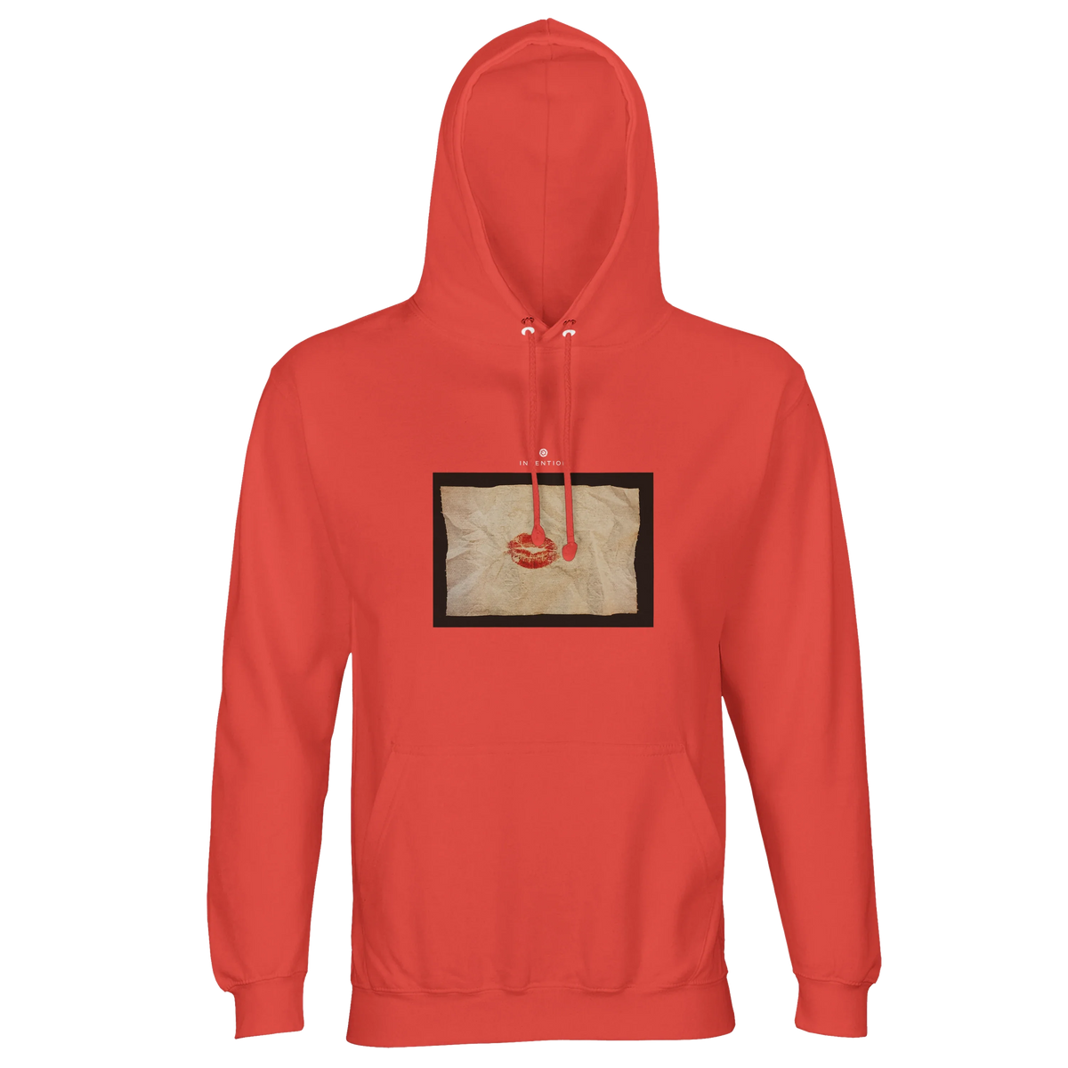 Lucky - "Kiss my Ass" Hoodie pop orange 1