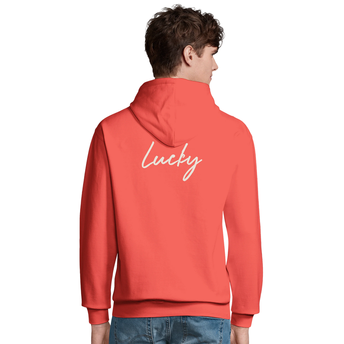 Lucky - "Kiss my Ass" Hoodie pop orange 4