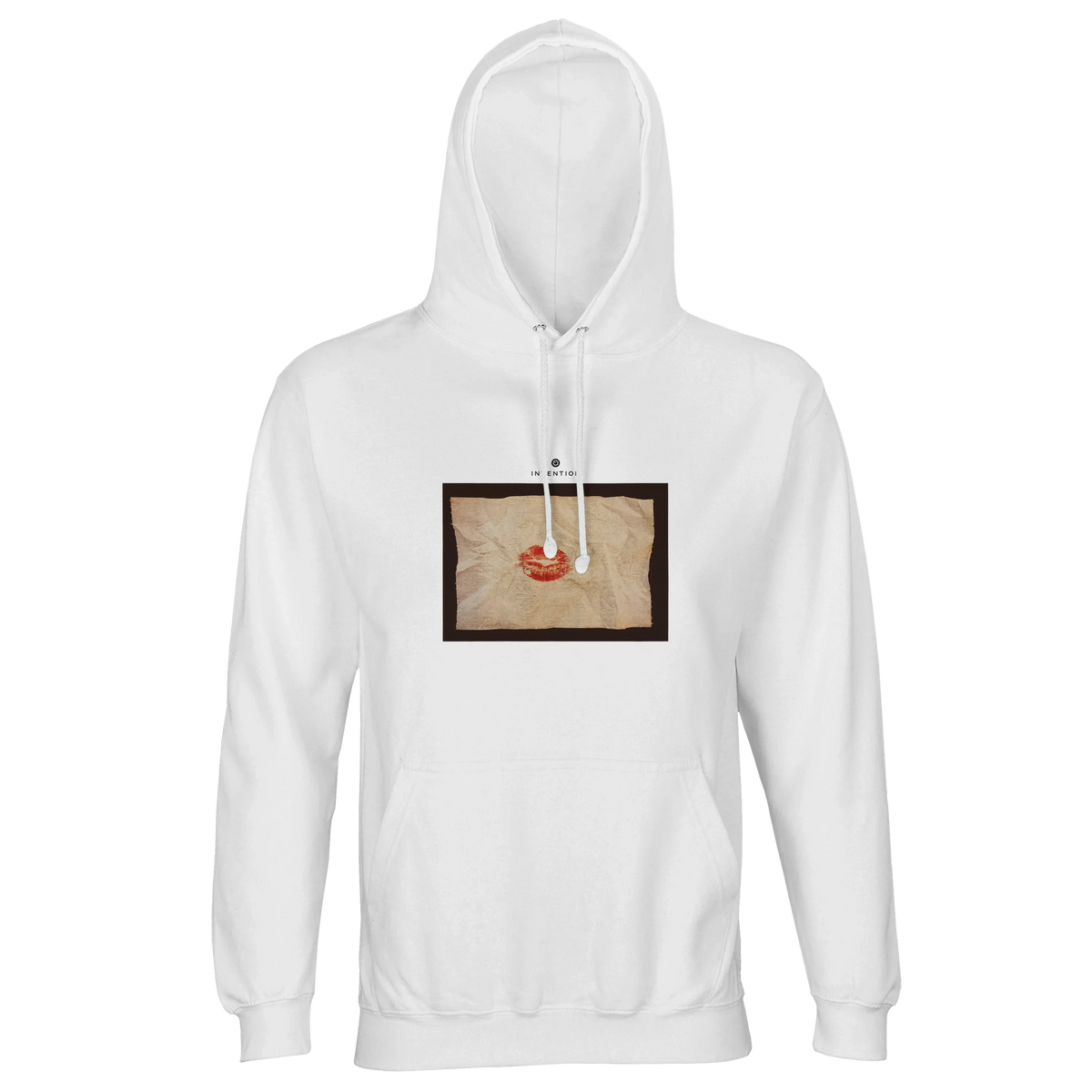 Lucky - "Kiss my Ass" Hoodie White 1