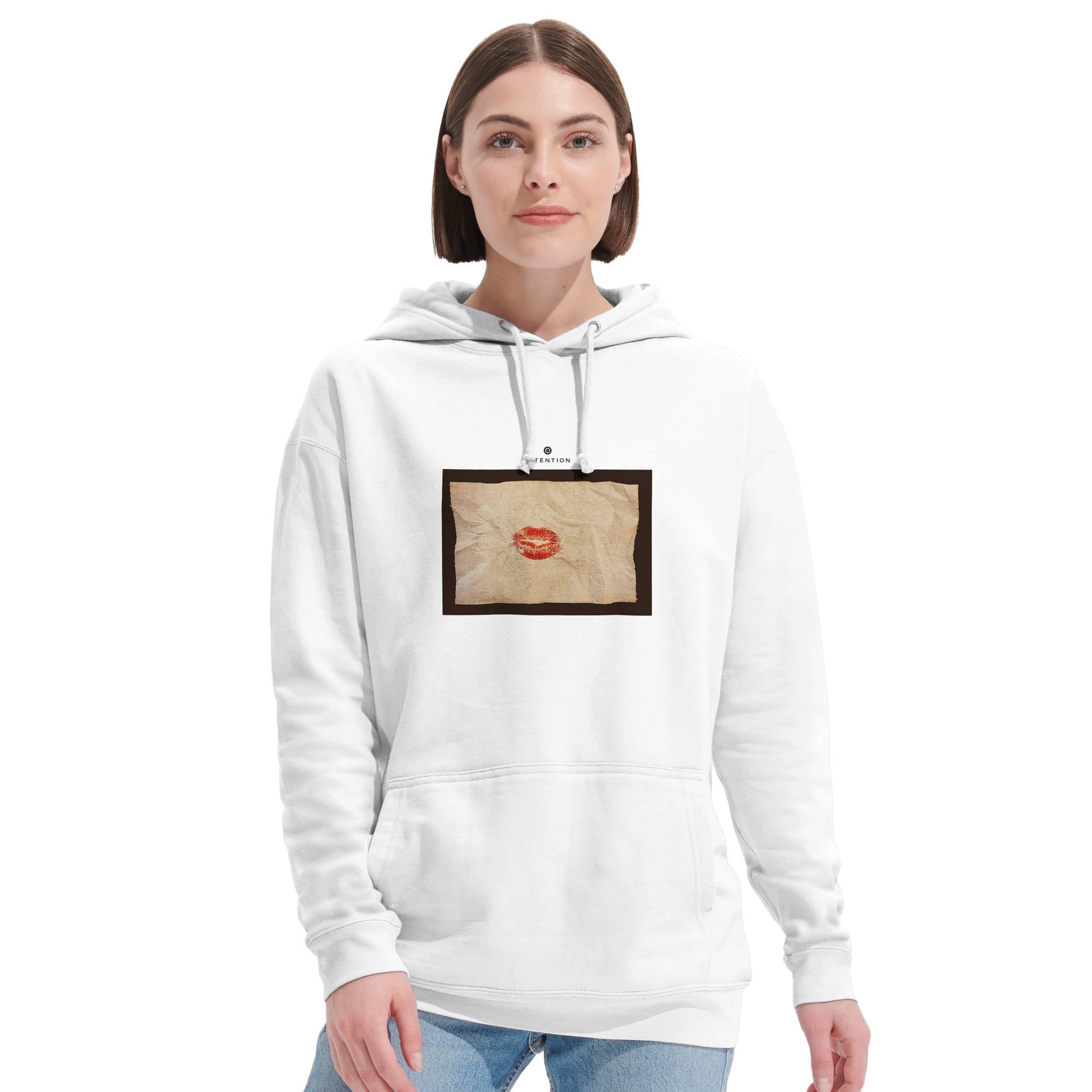Lucky - "Kiss my Ass" Hoodie White XS 5