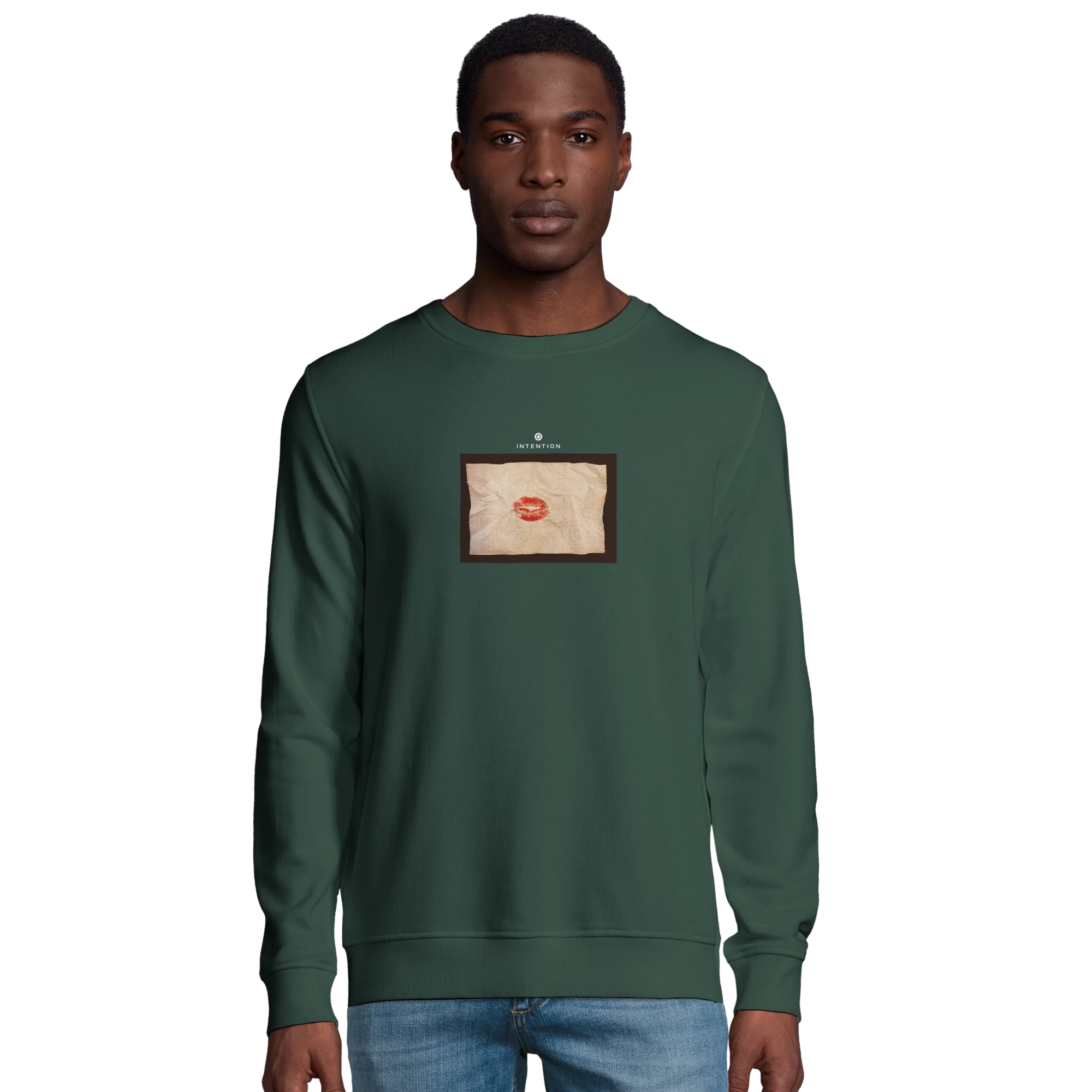 Lucky - "Kiss my Ass" Sweatshirt Bottle Green XS 3