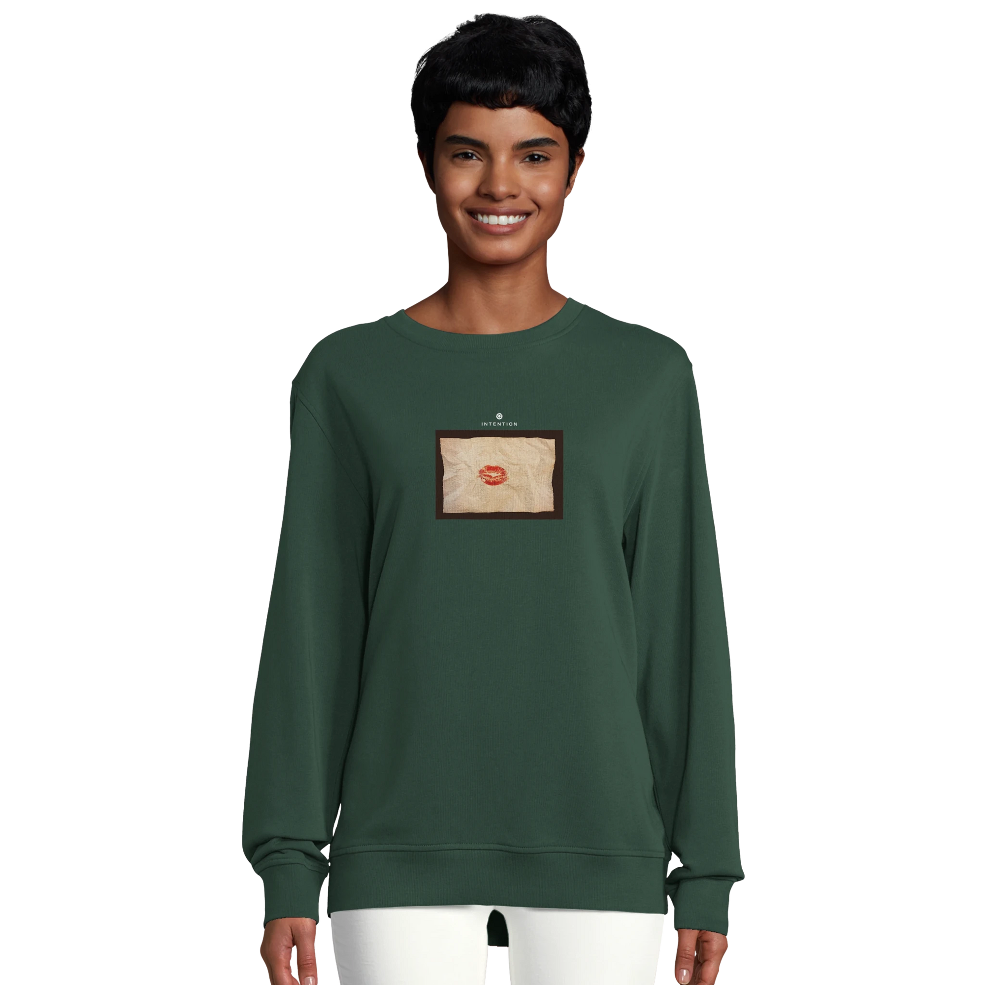 Lucky - "Kiss my Ass" Sweatshirt Bottle Green XS 5