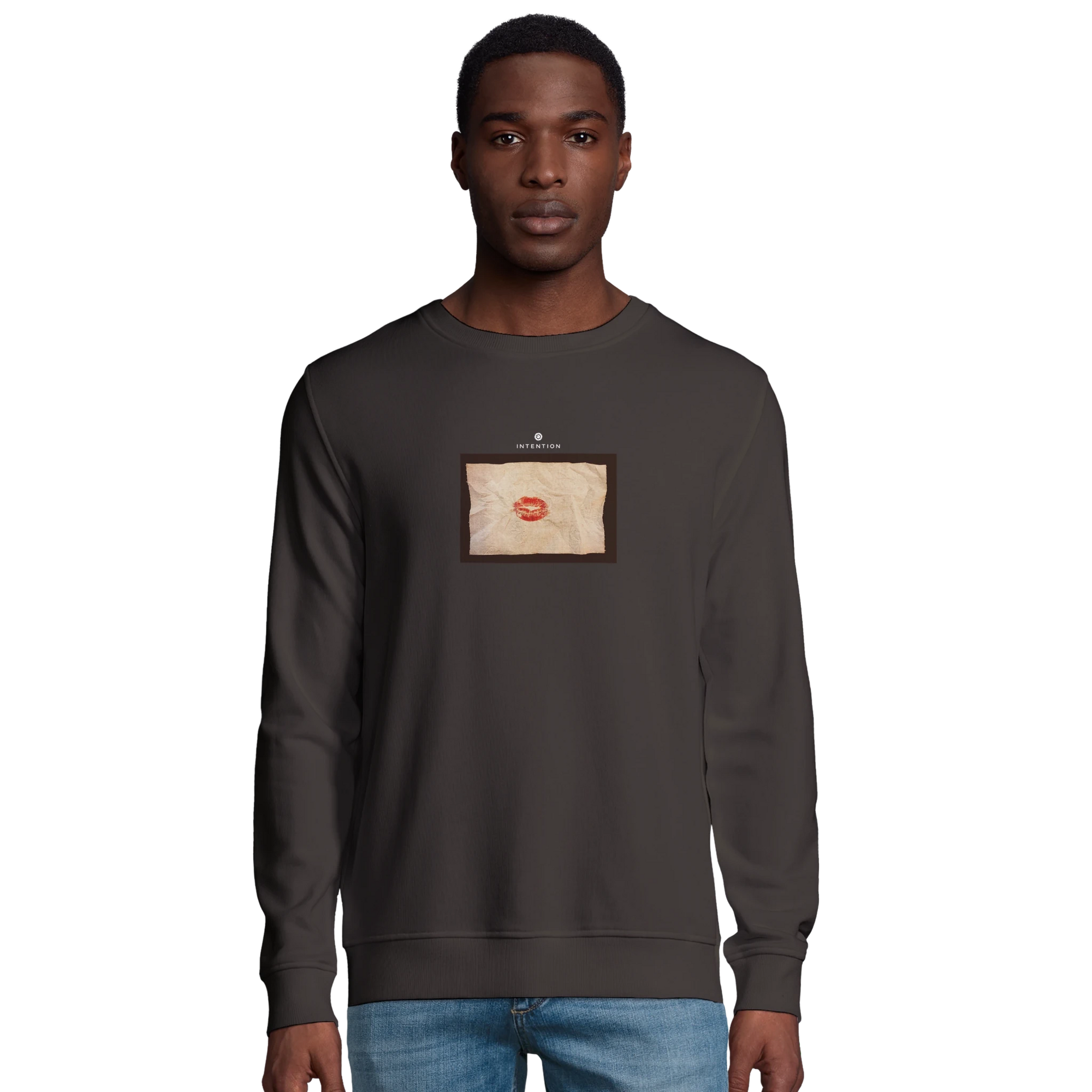 Lucky - "Kiss my Ass" Sweatshirt deep charcoal grey XS 3