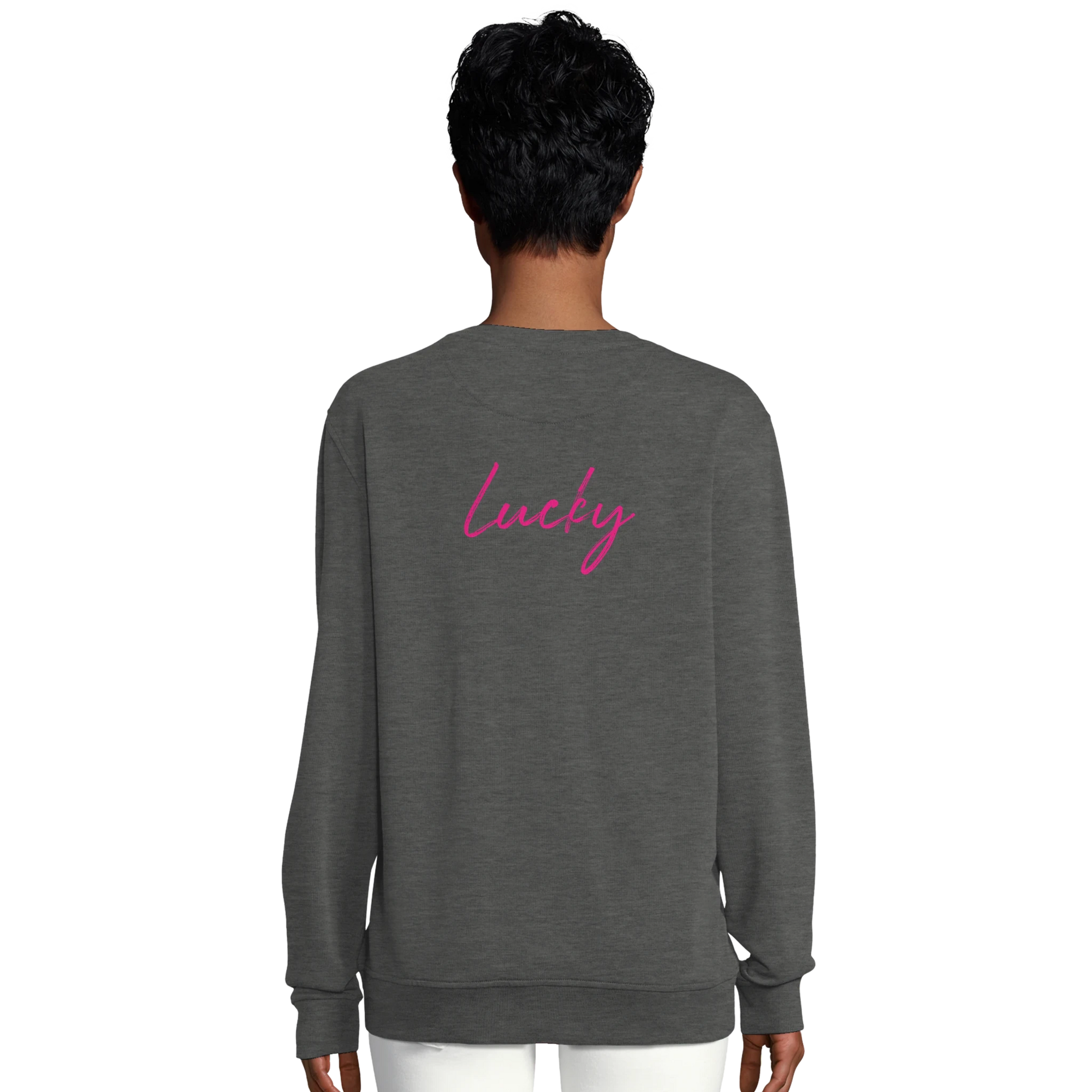 Lucky - "Kiss my Ass" Sweatshirt Grey Melange XS 6