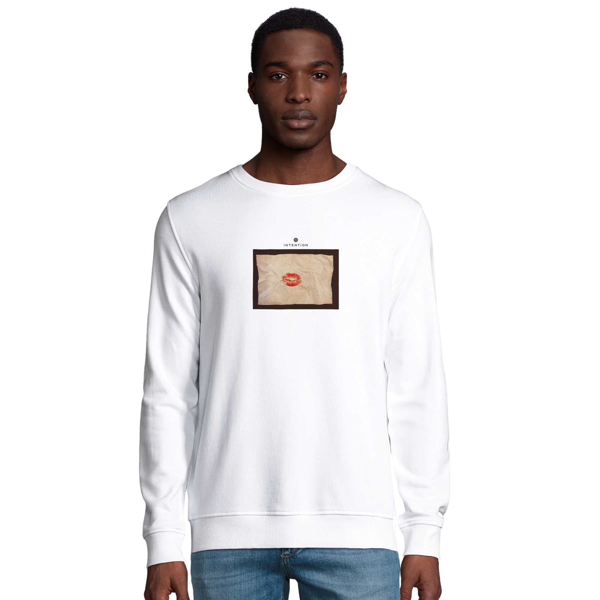 Lucky - "Kiss my Ass" Sweatshirt White XS 3
