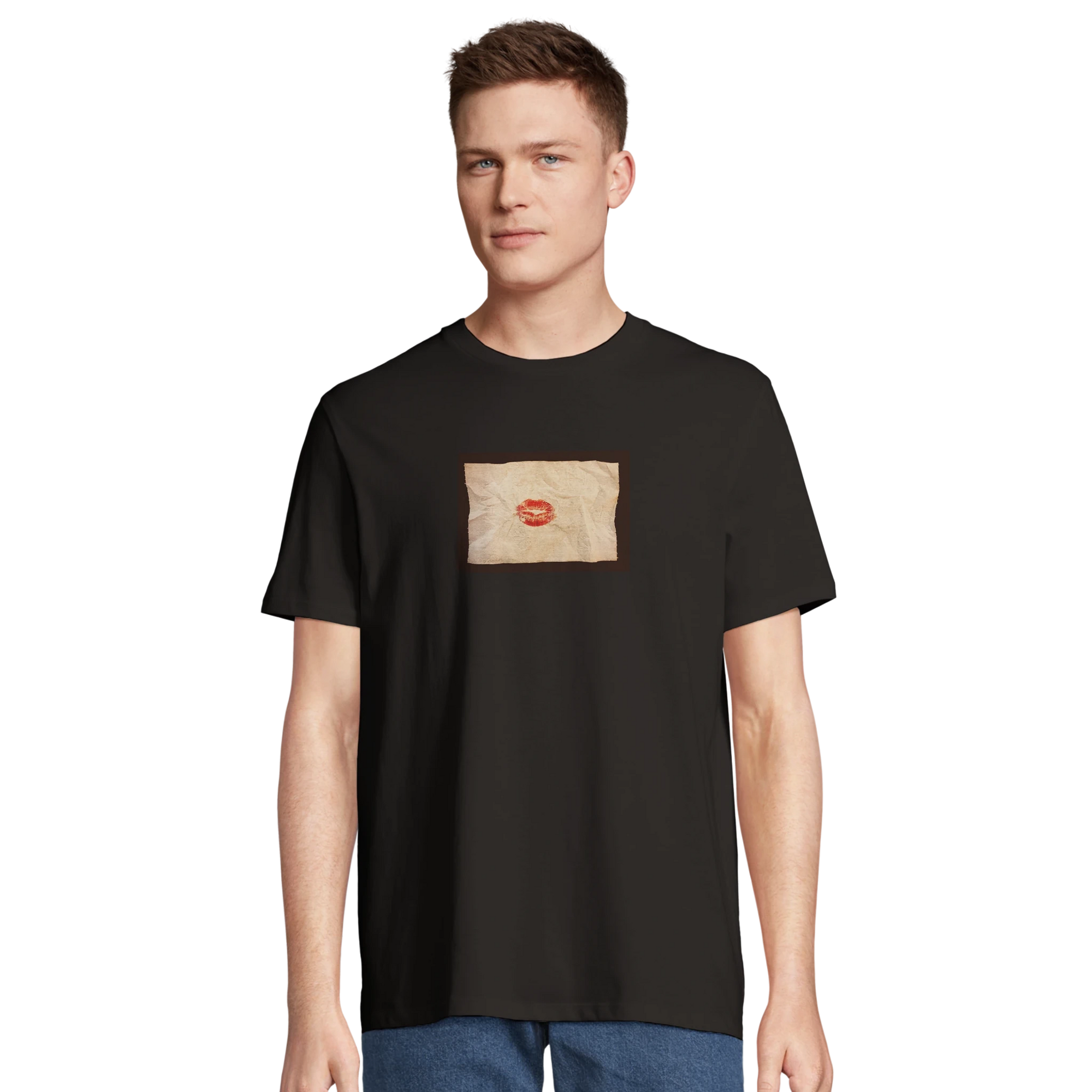 Lucky - "Kiss my Ass" T-shirt Deep Black XS 19