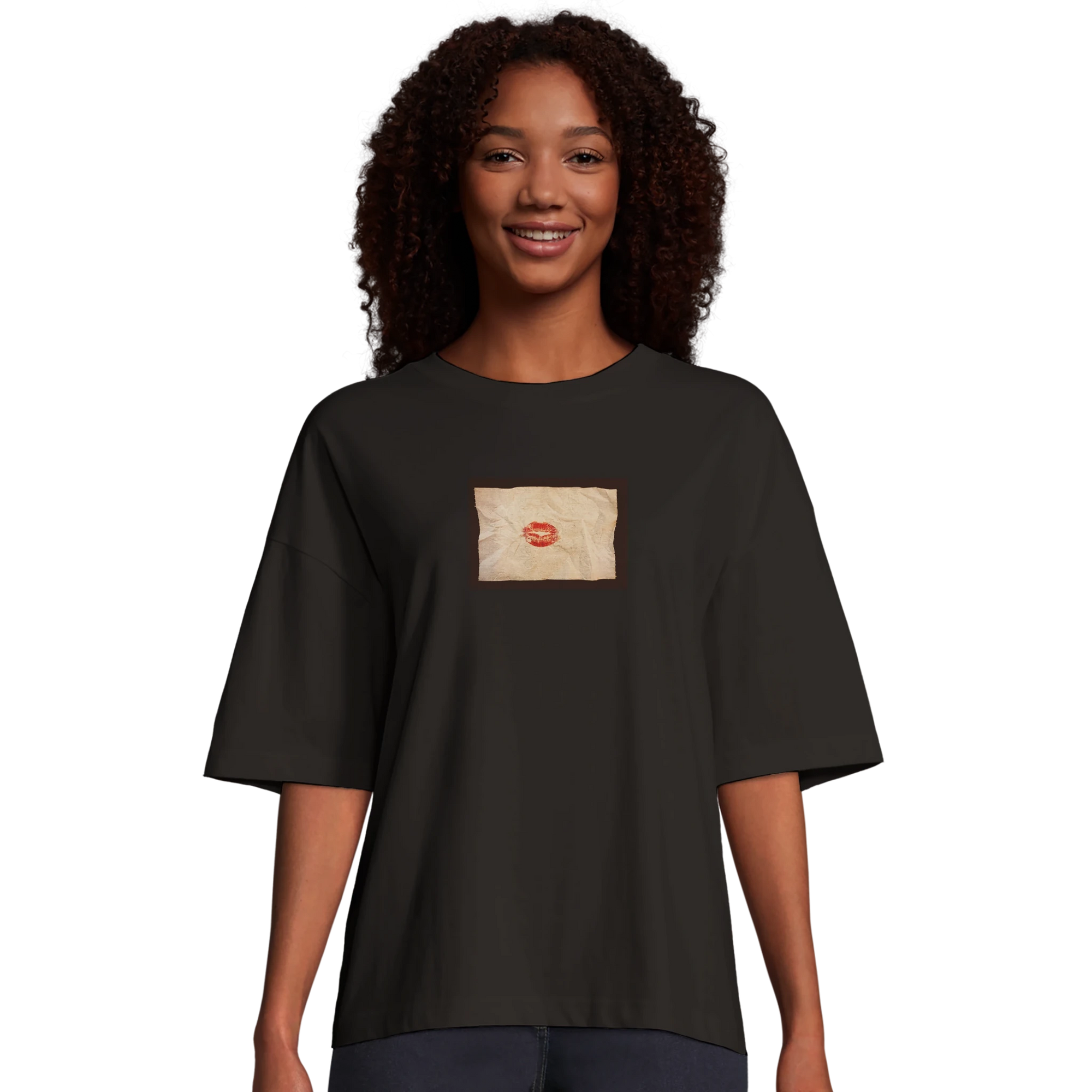 Lucky - "Kiss my Ass" T-shirt Deep Black XS 4