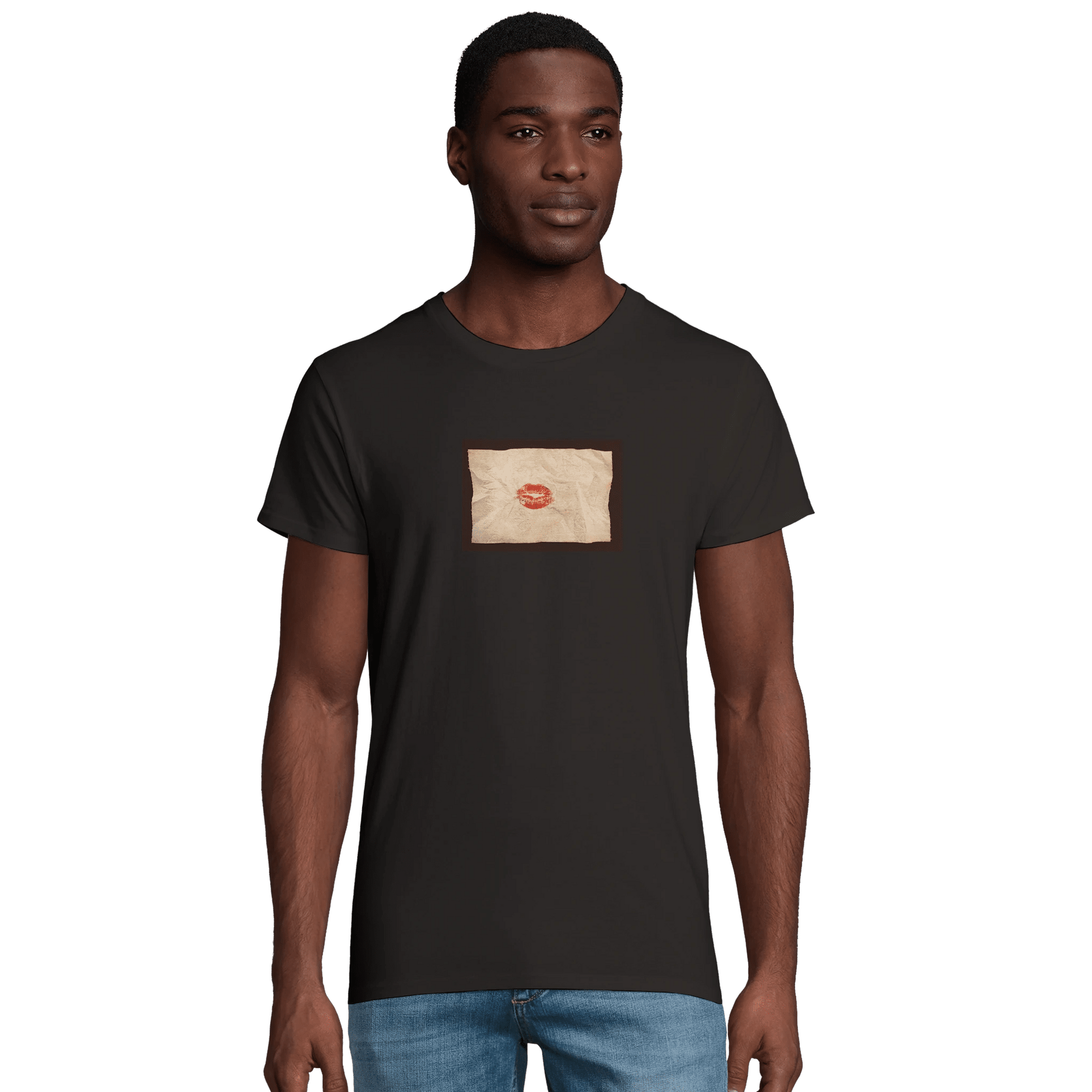 Lucky - "Kiss my Ass" T-shirt Deep Black XS 4