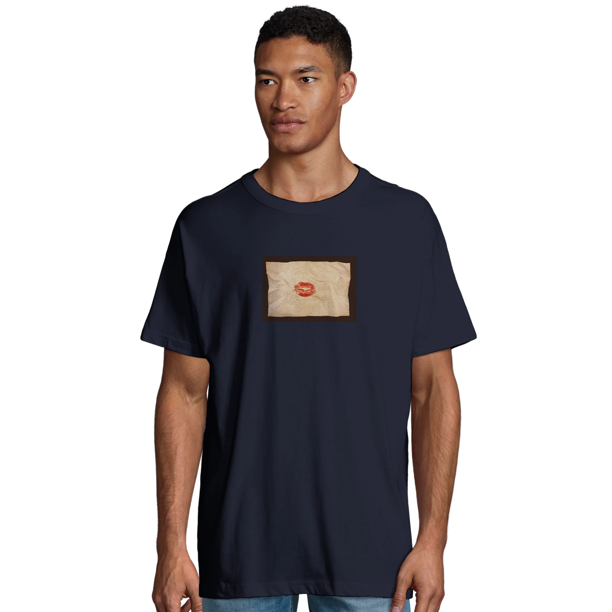 Lucky - "Kiss my Ass" T-shirt French Navy S 27