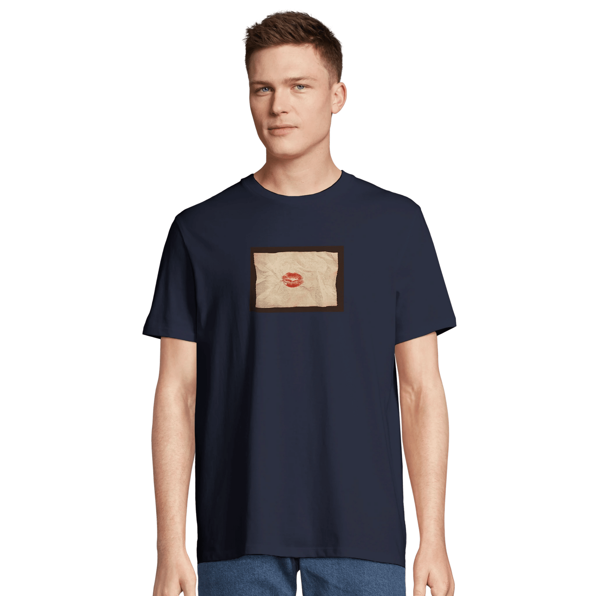 Lucky - "Kiss my Ass" T-shirt French Navy XS 7