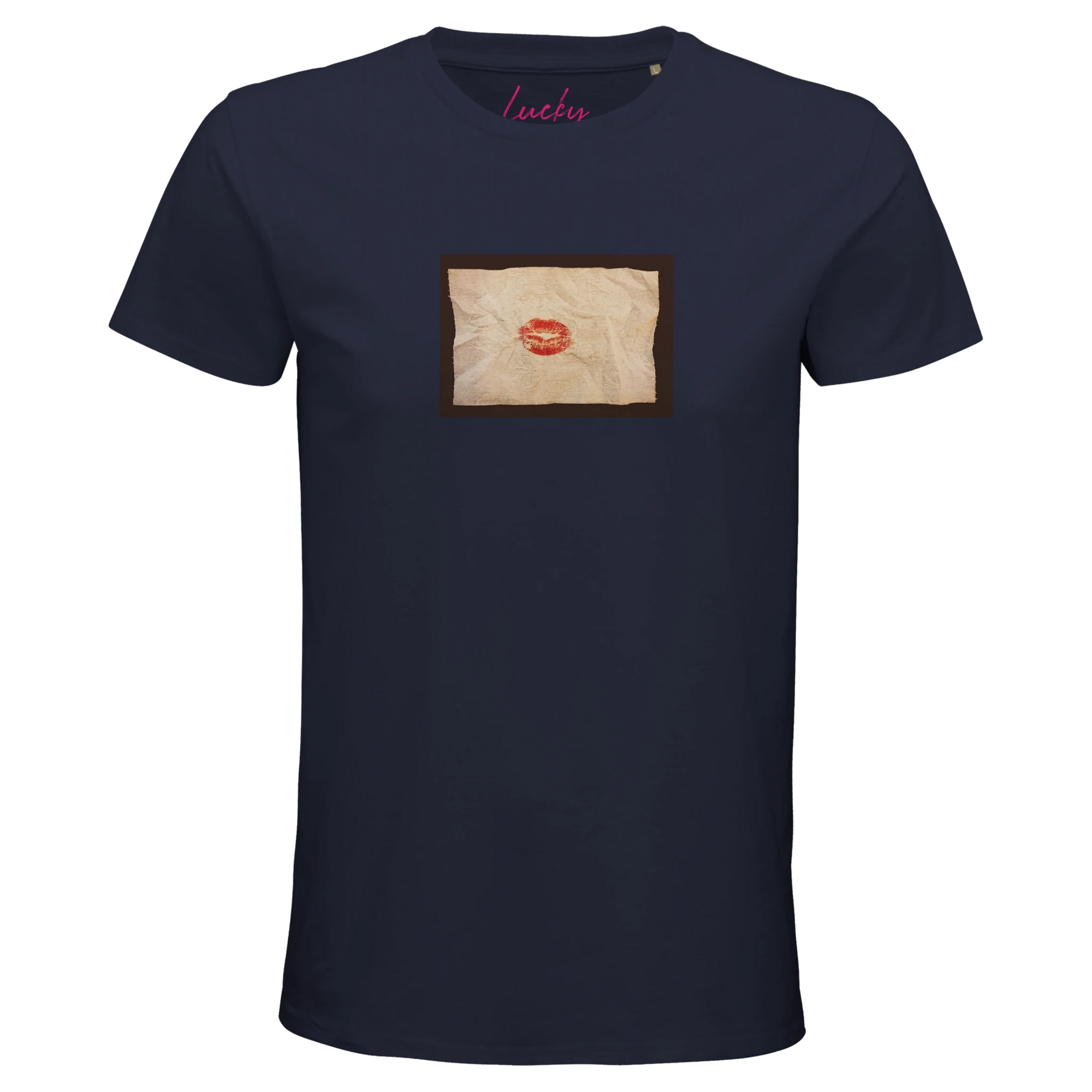 Lucky - "Kiss my Ass" T-shirt French Navy XS 1