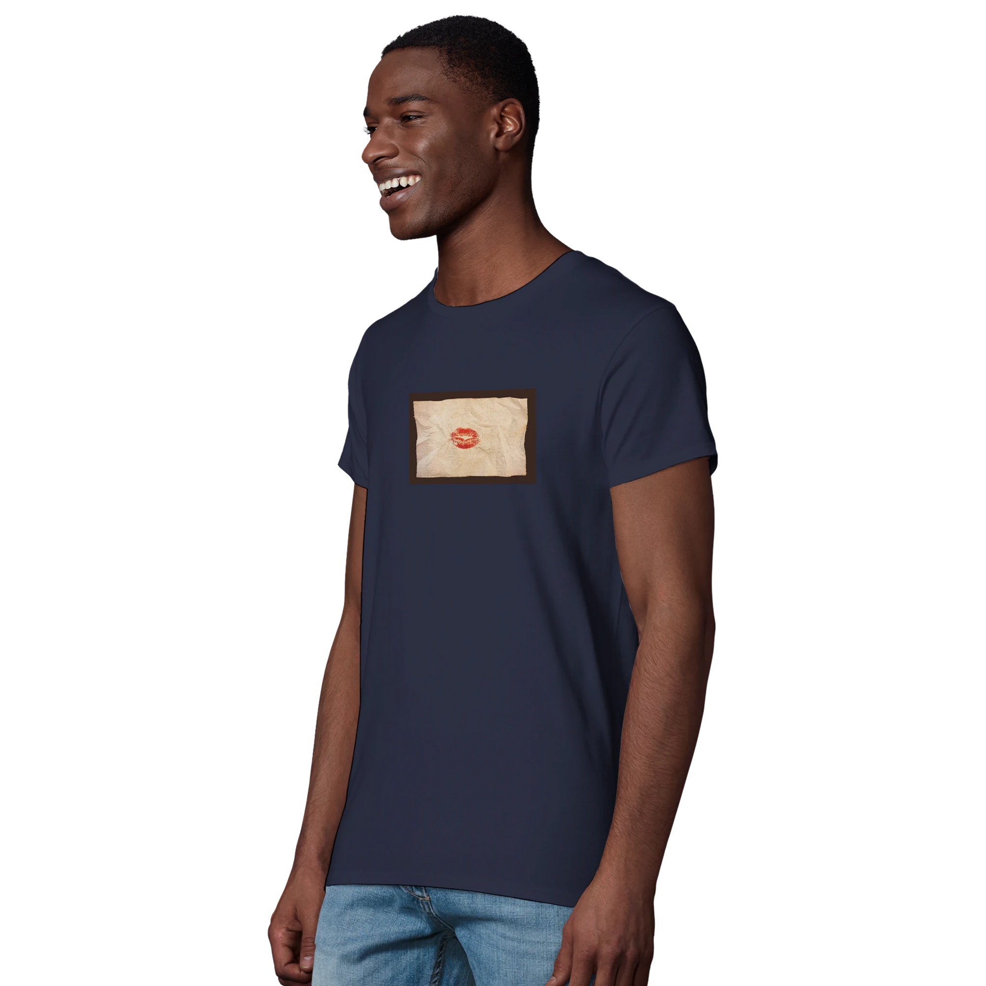 Lucky - "Kiss my Ass" T-shirt French Navy XS 6