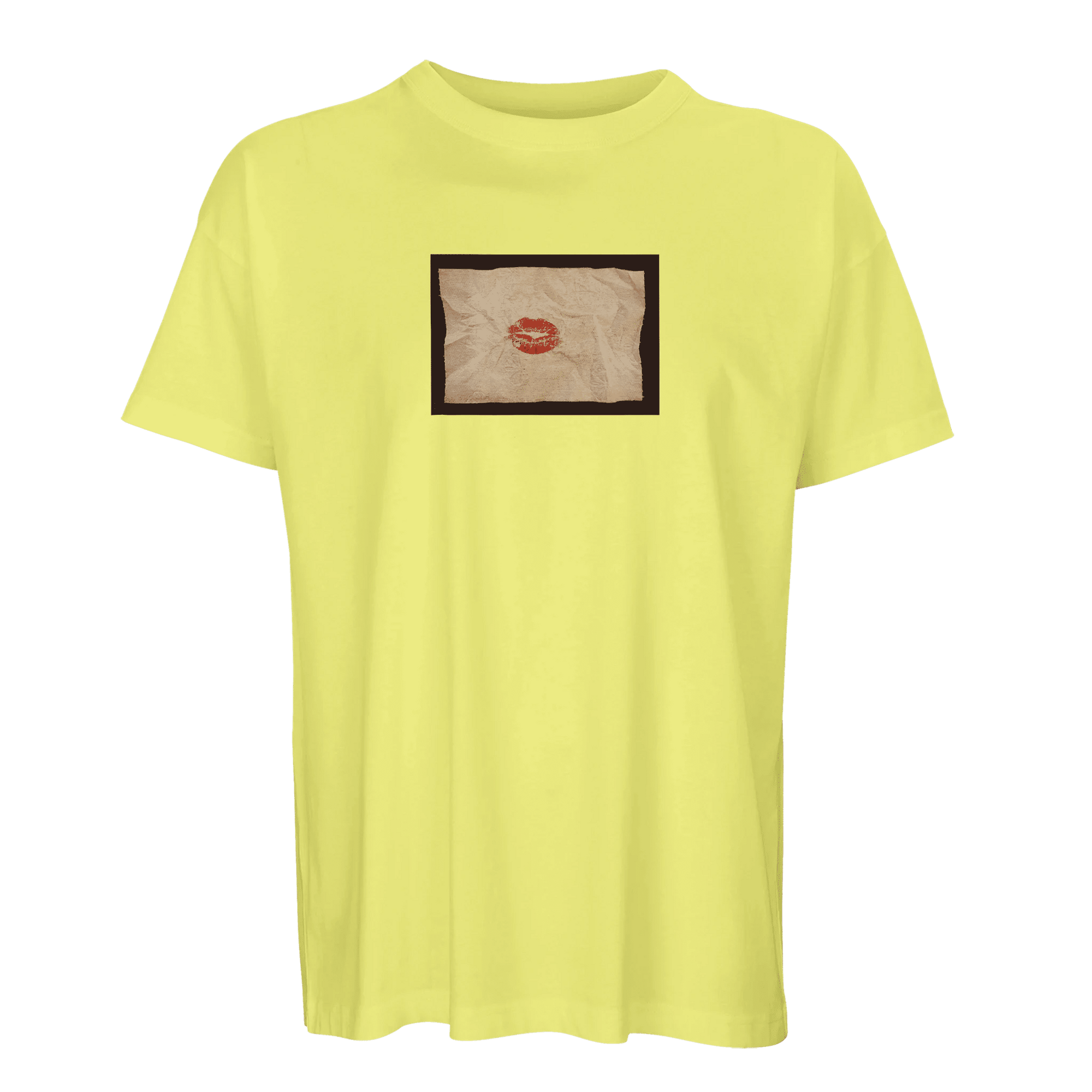 Lucky - "Kiss my Ass" T-shirt Light Yellow S 9