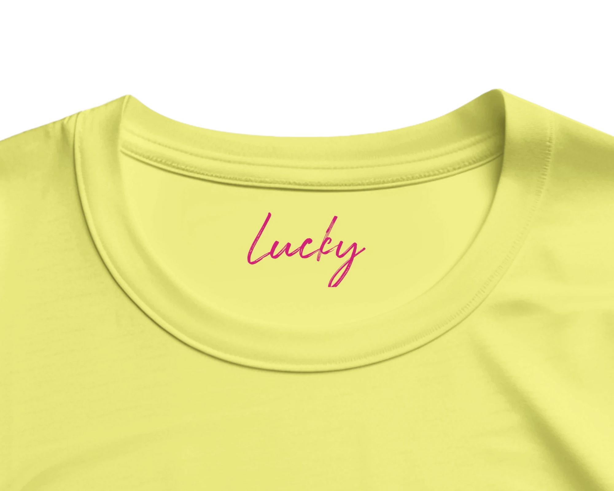 Lucky - "Kiss my Ass" T-shirt Light Yellow S 10