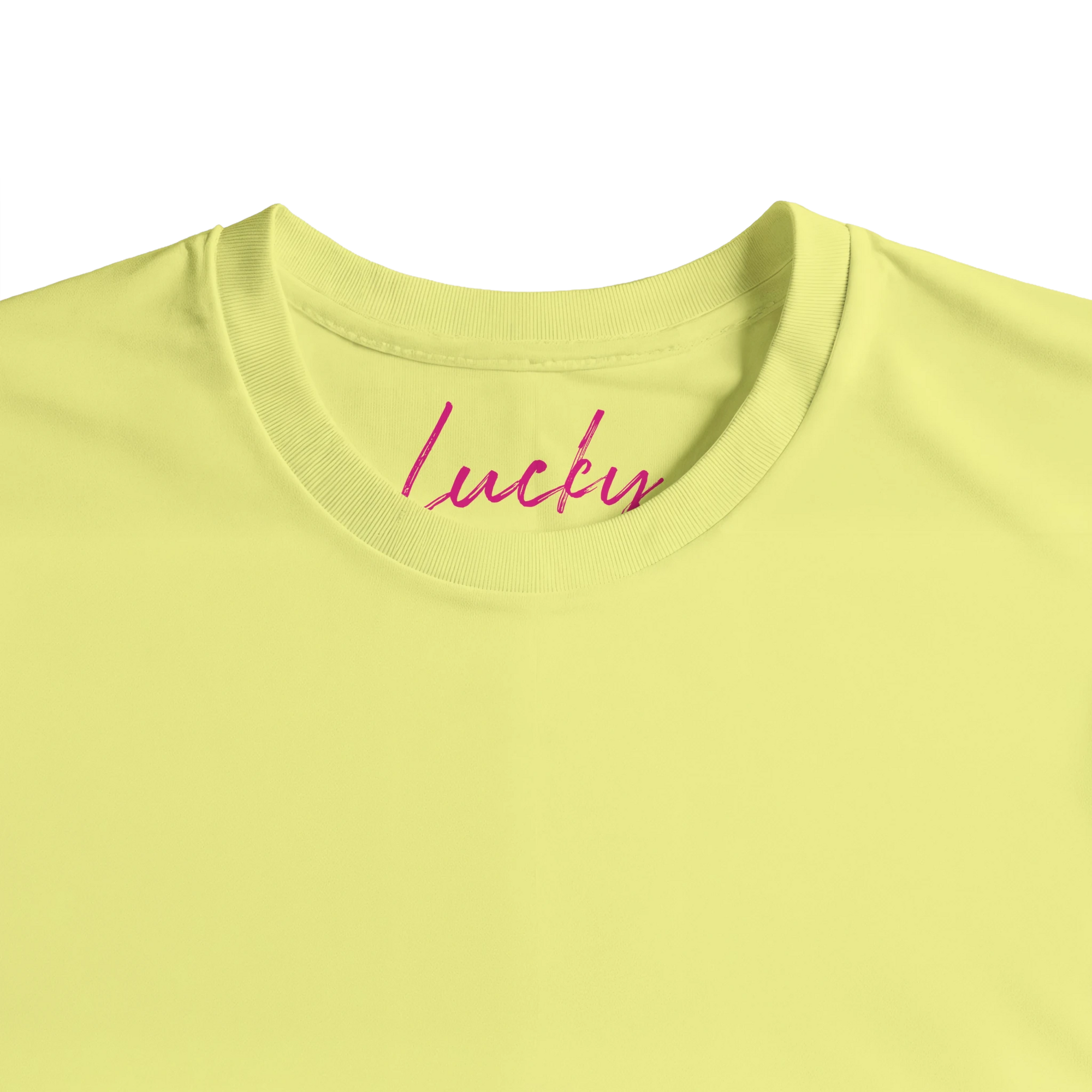 Lucky - "Kiss my Ass" T-shirt Light Yellow XS 35