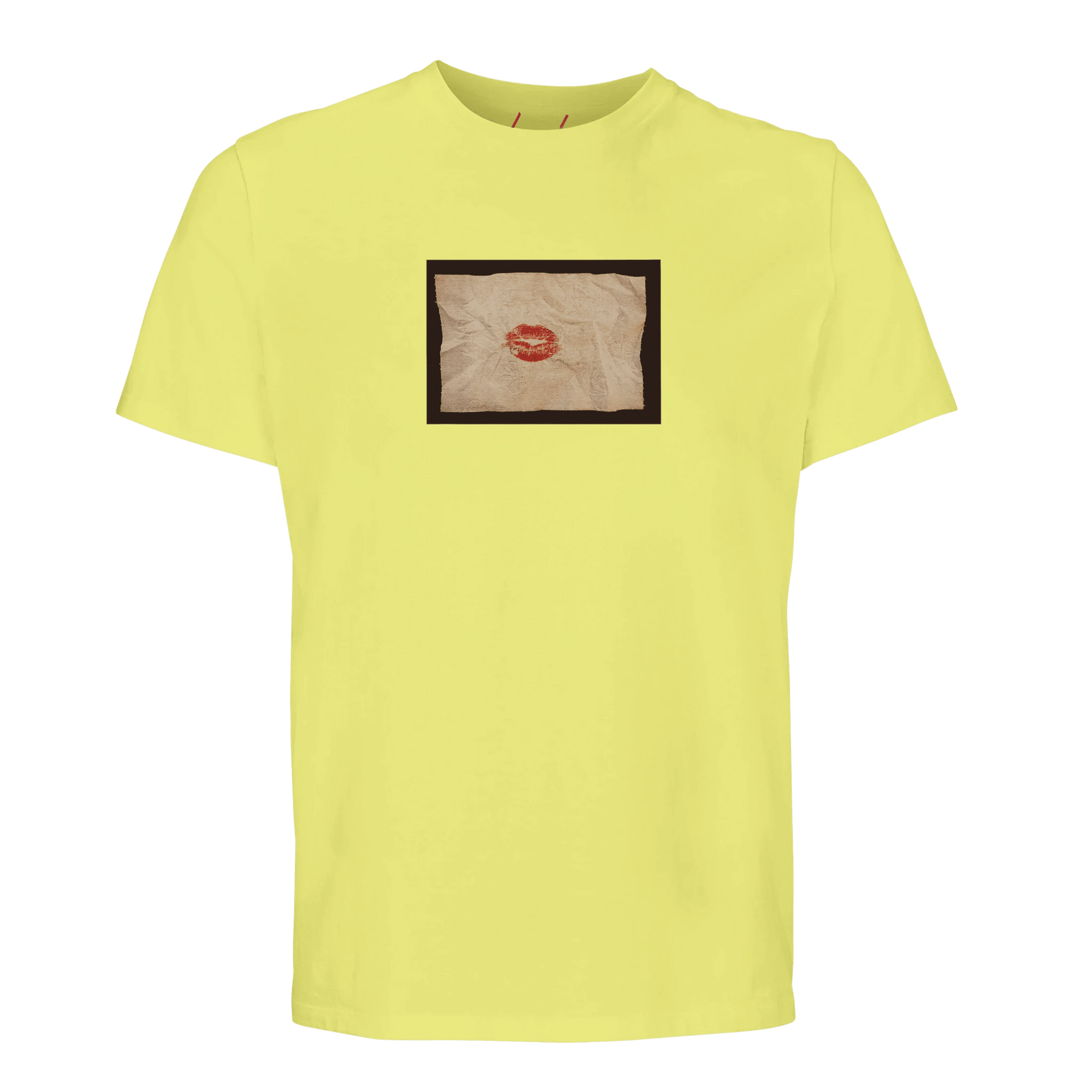 Lucky - "Kiss my Ass" T-shirt Light Yellow XS 34