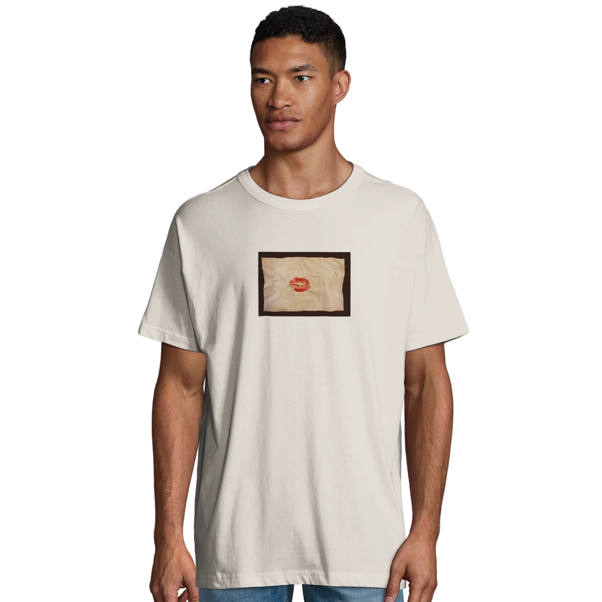 Lucky - "Kiss my Ass" T-shirt Off White S 17