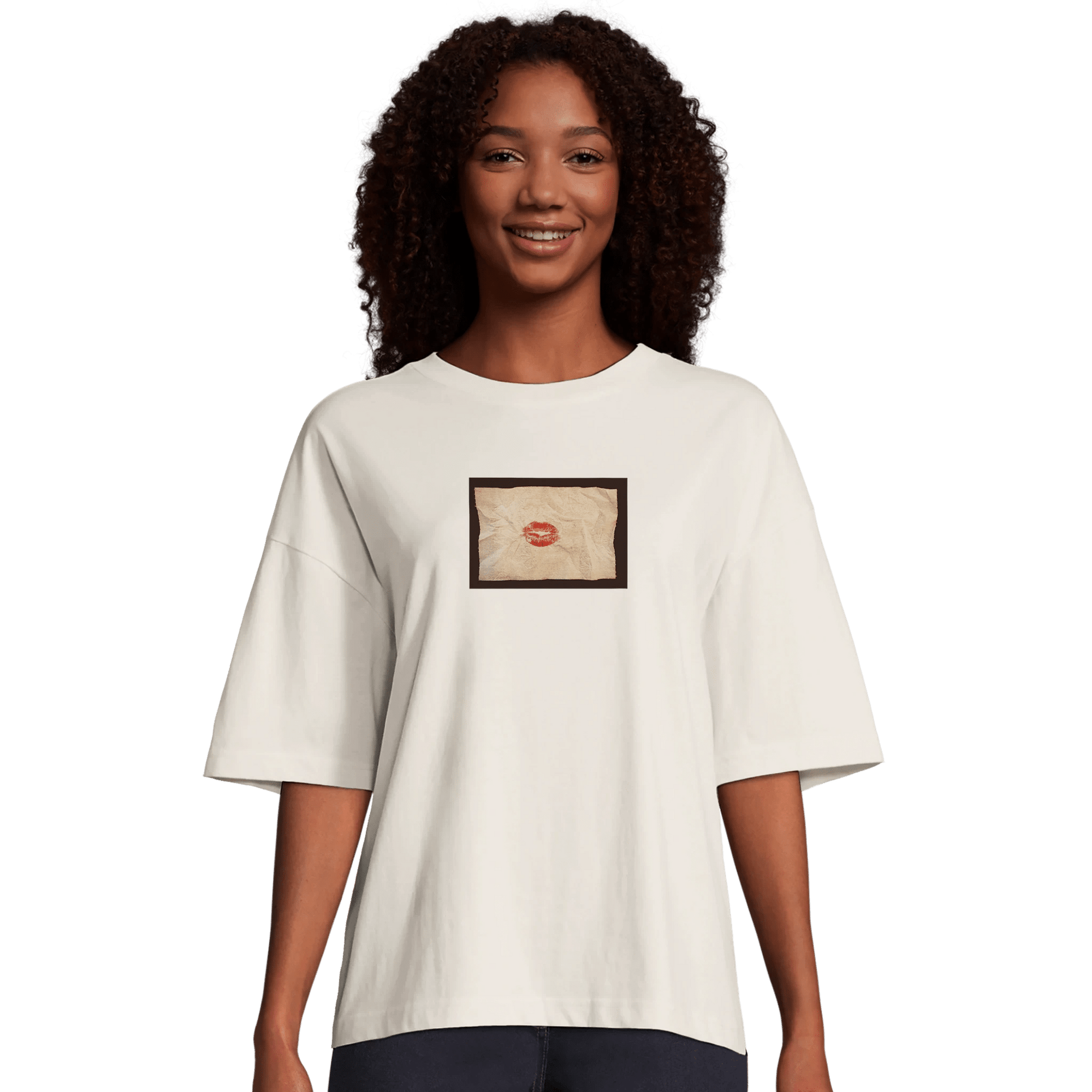 Lucky - "Kiss my Ass" T-shirt Off White XS 4