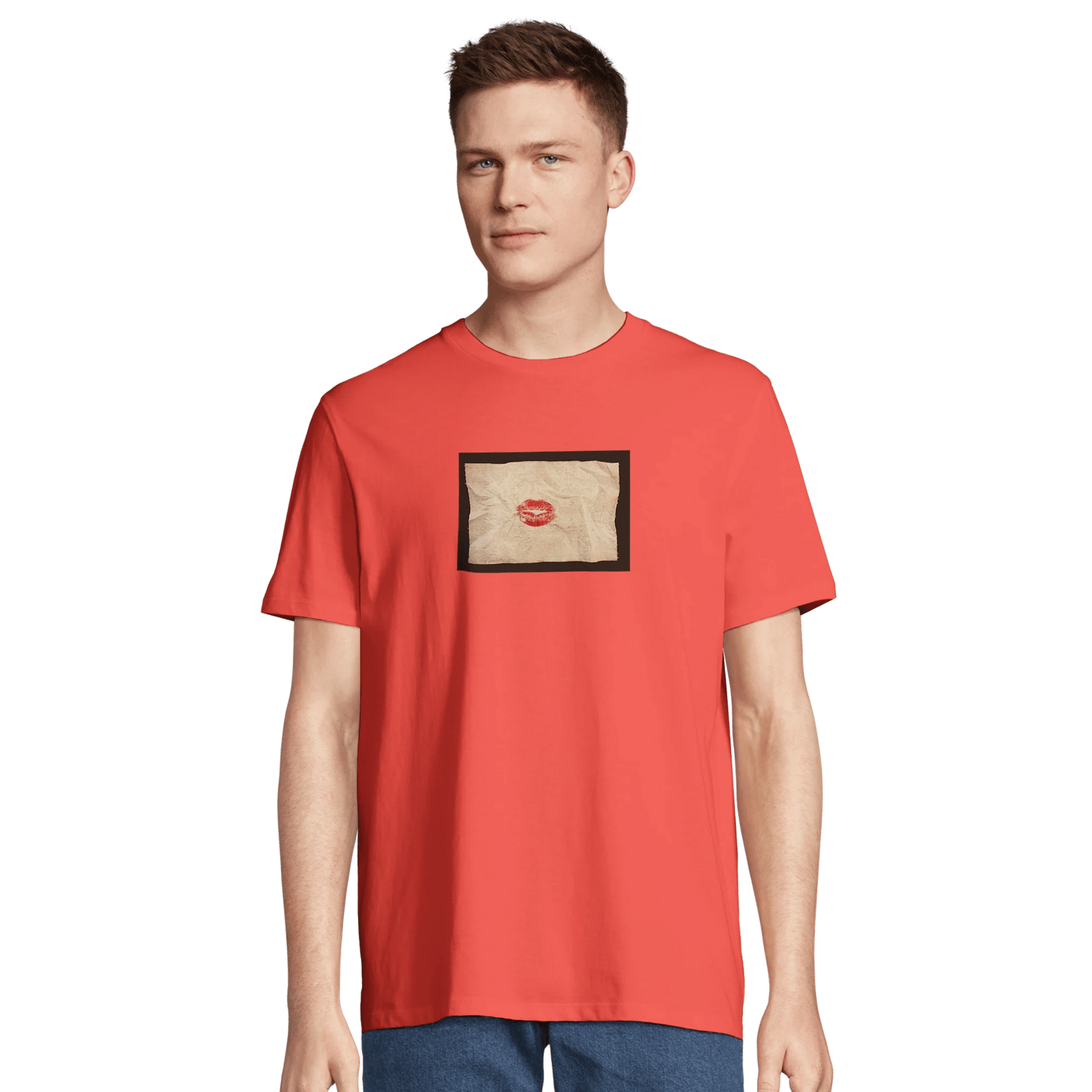 Lucky - "Kiss my Ass" T-shirt pop orange XS 13