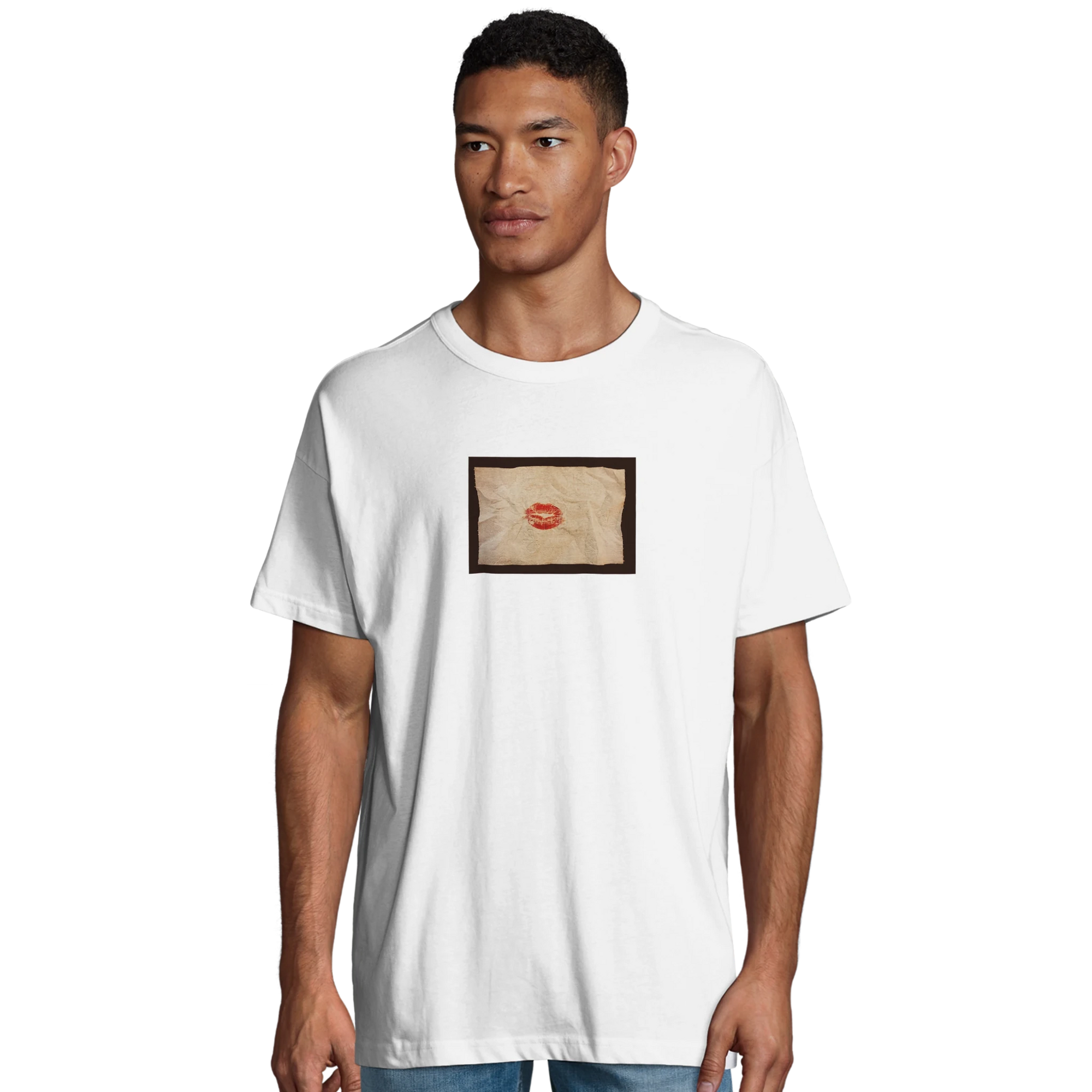 Lucky - "Kiss my Ass" T-shirt White S 32