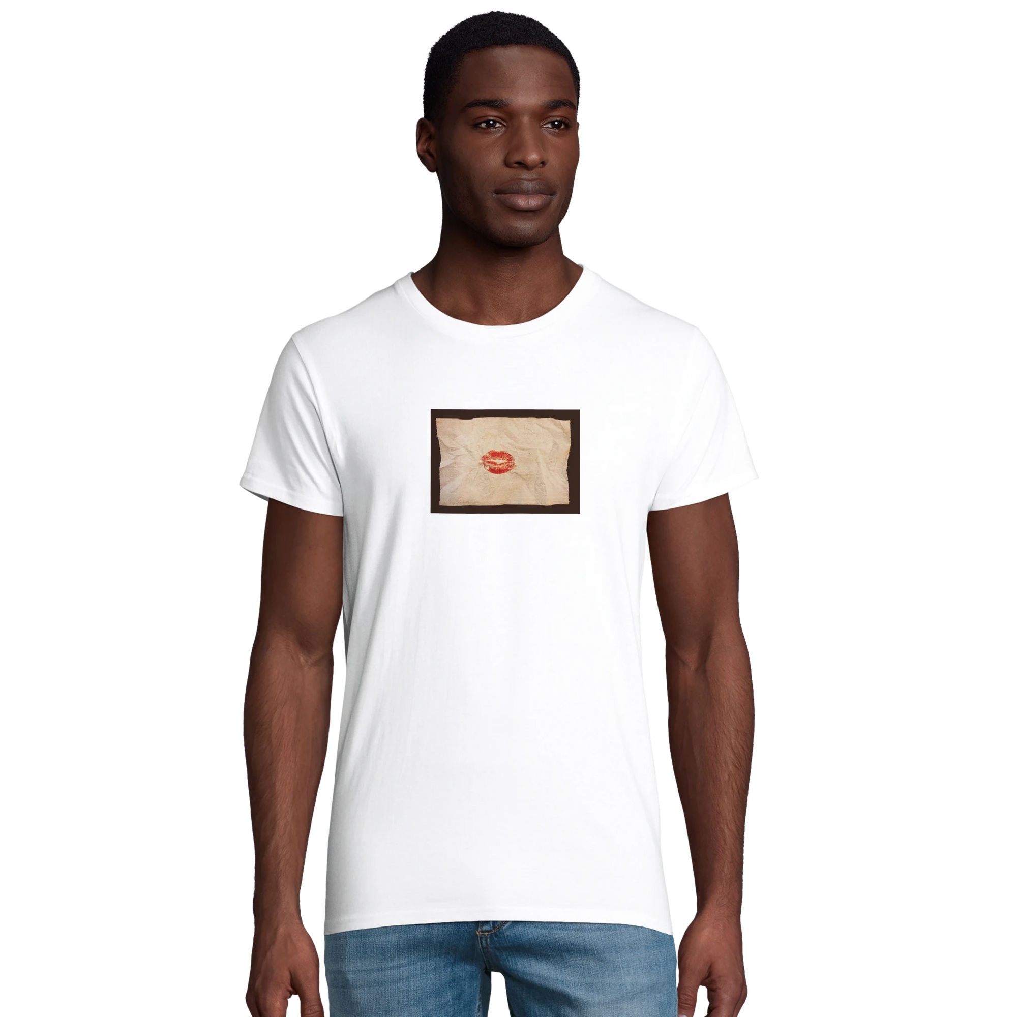 Lucky - "Kiss my Ass" T-shirt White XS 4