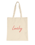 Lucky - "Kiss my Ass" Tote Bag Natural 2