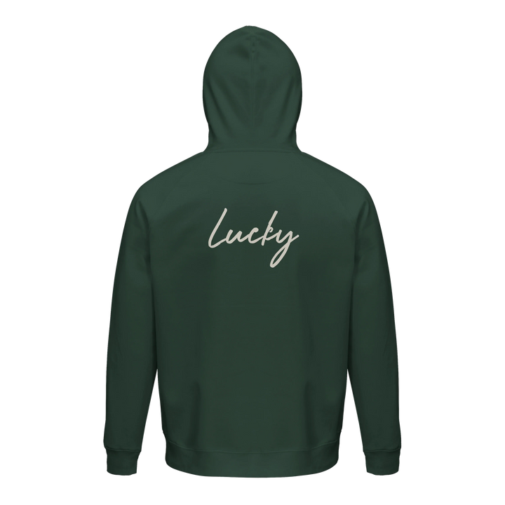 Lucky, the Word of Intention on the garment
