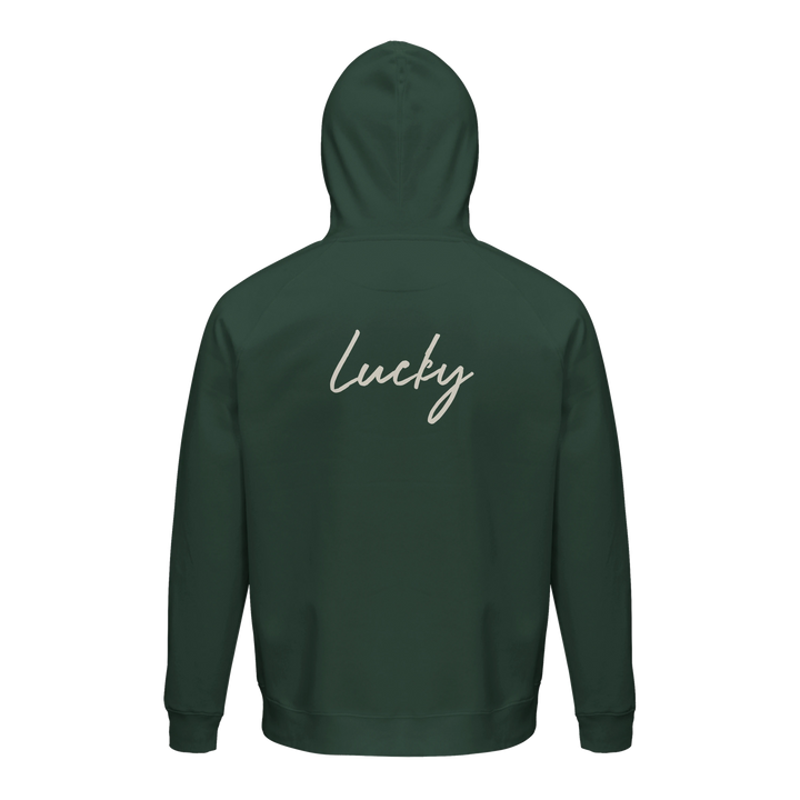 Lucky, the Word of Intention on the garment