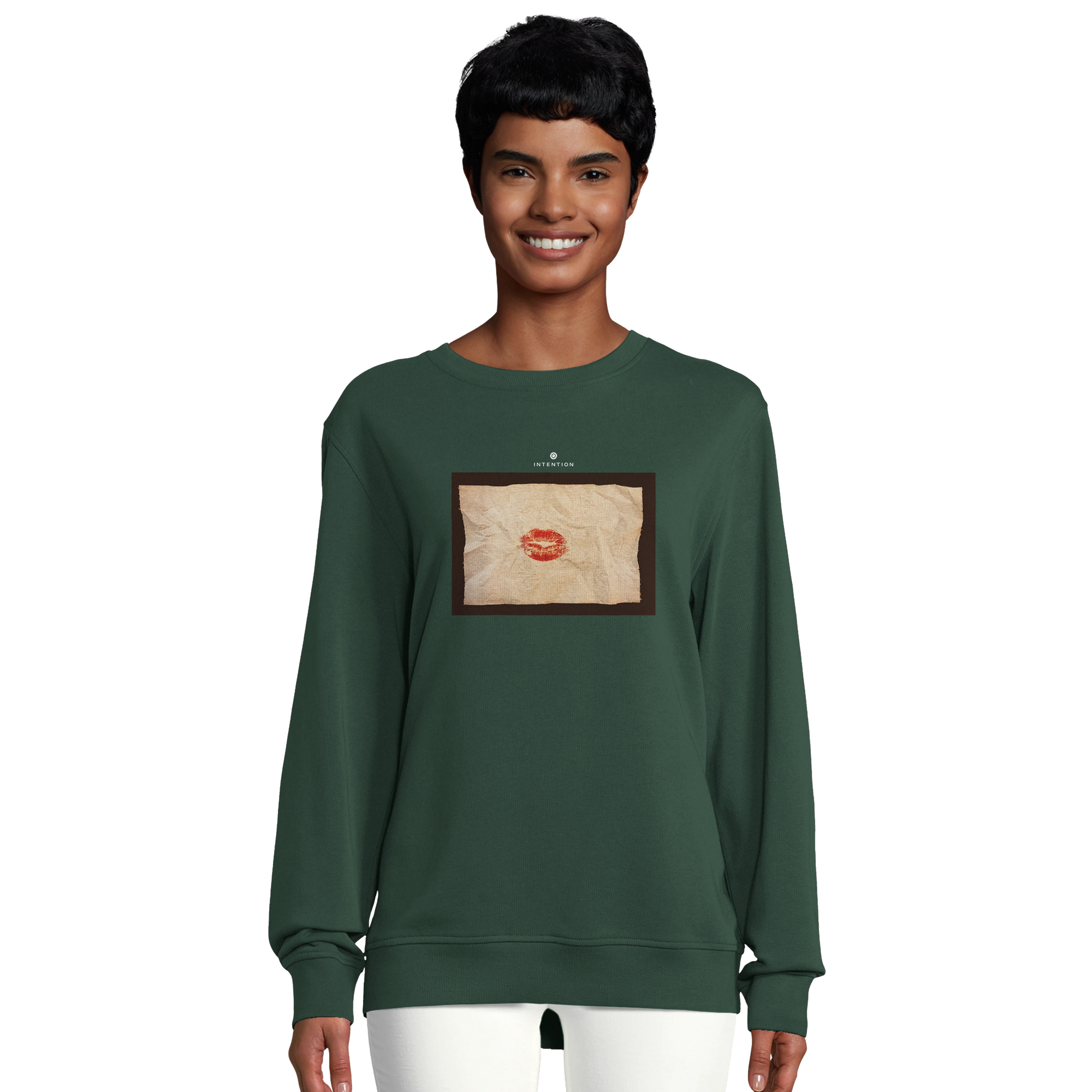 Lucky - "Kiss my Ass" Sweatshirt Bottle Green 5