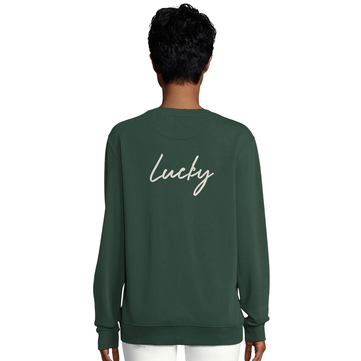 Lucky - "Kiss my Ass" Sweatshirt Bottle Green 6