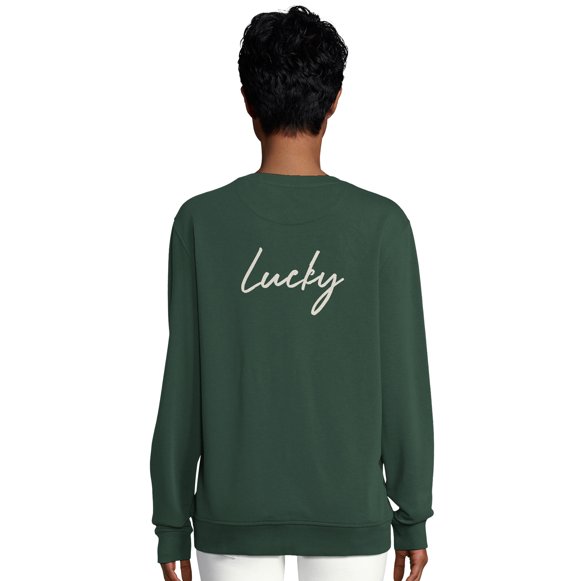 Lucky - "Kiss my Ass" Sweatshirt Bottle Green 6