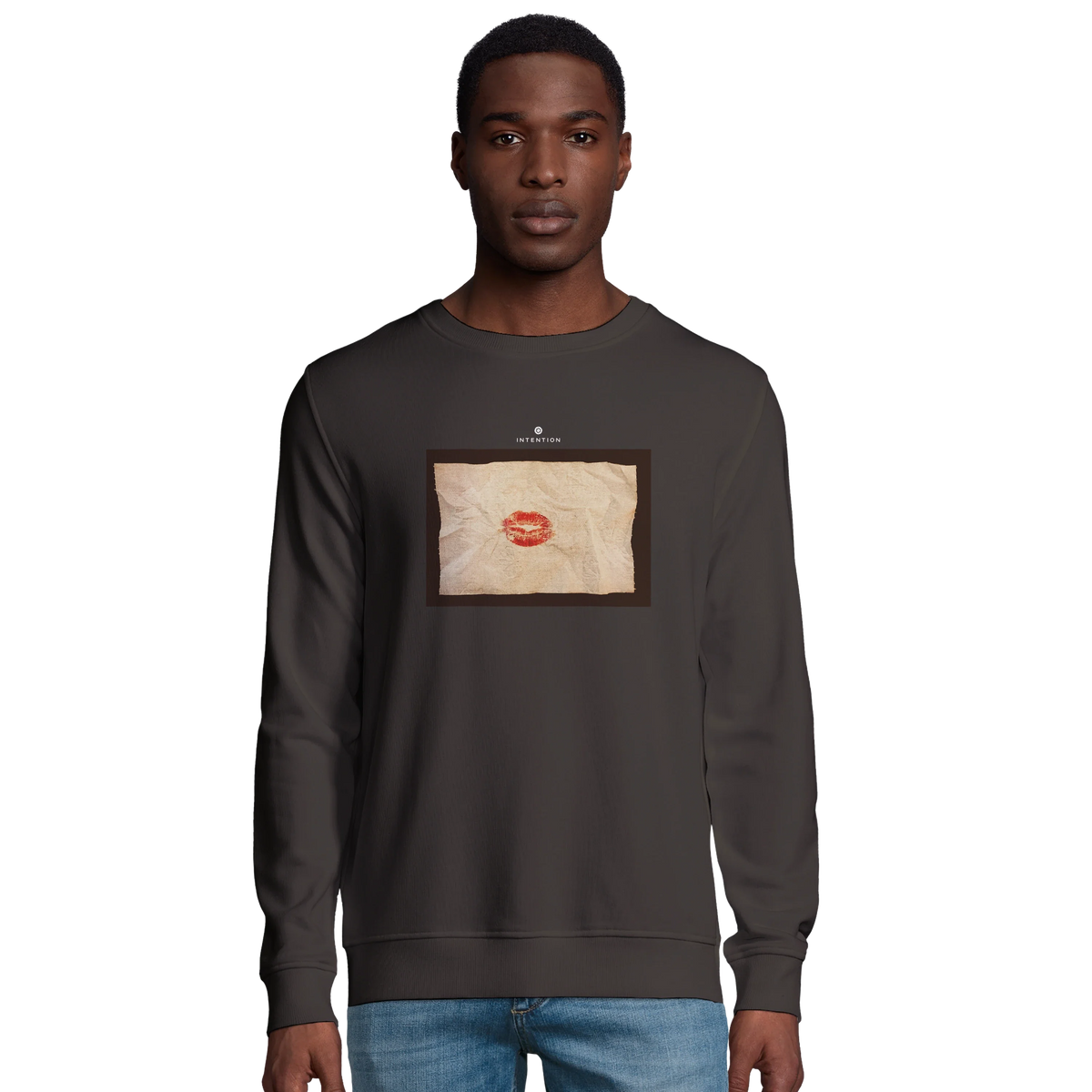 Lucky - "Kiss my Ass" Sweatshirt deep charcoal grey 3