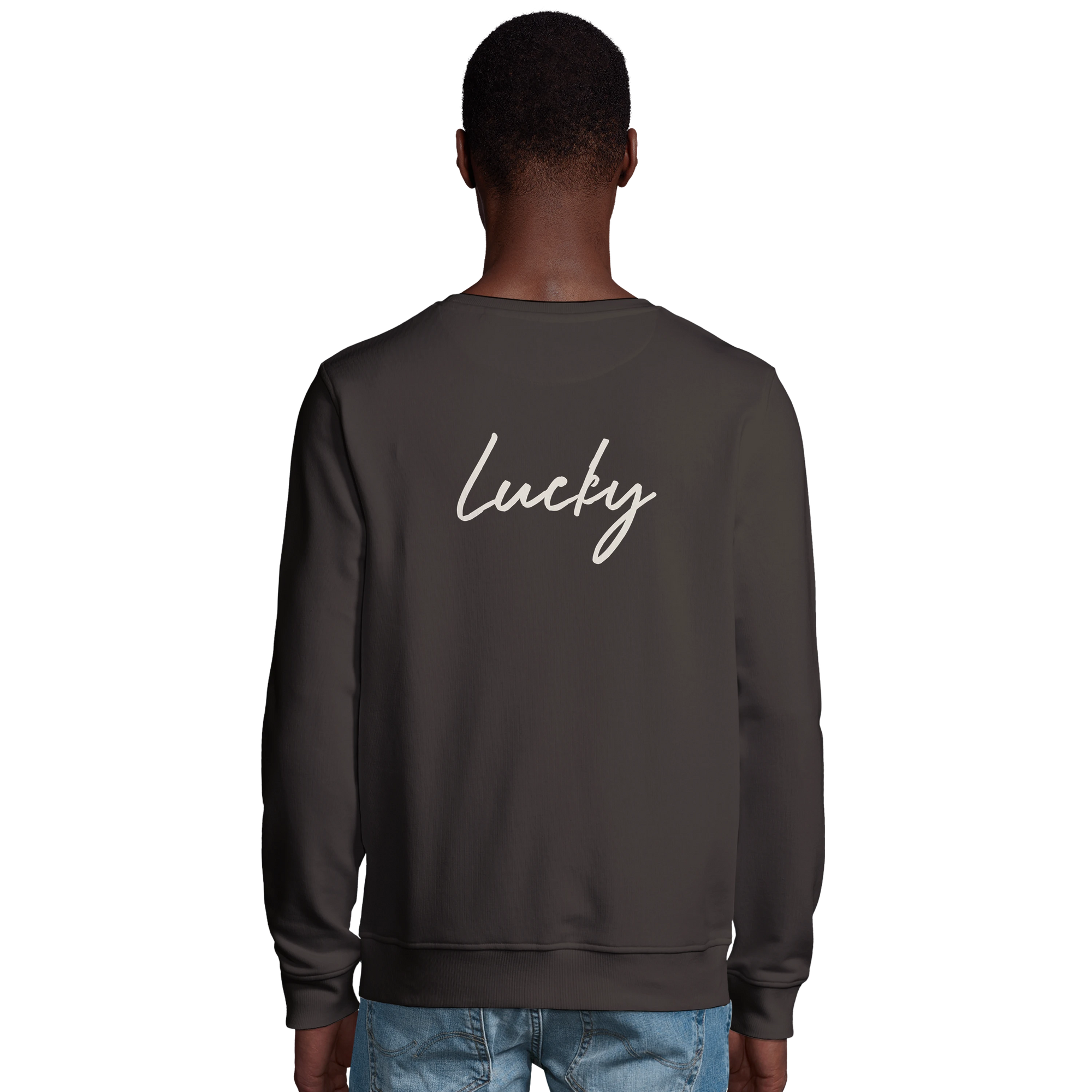 Lucky - "Kiss my Ass" Sweatshirt deep charcoal grey 4