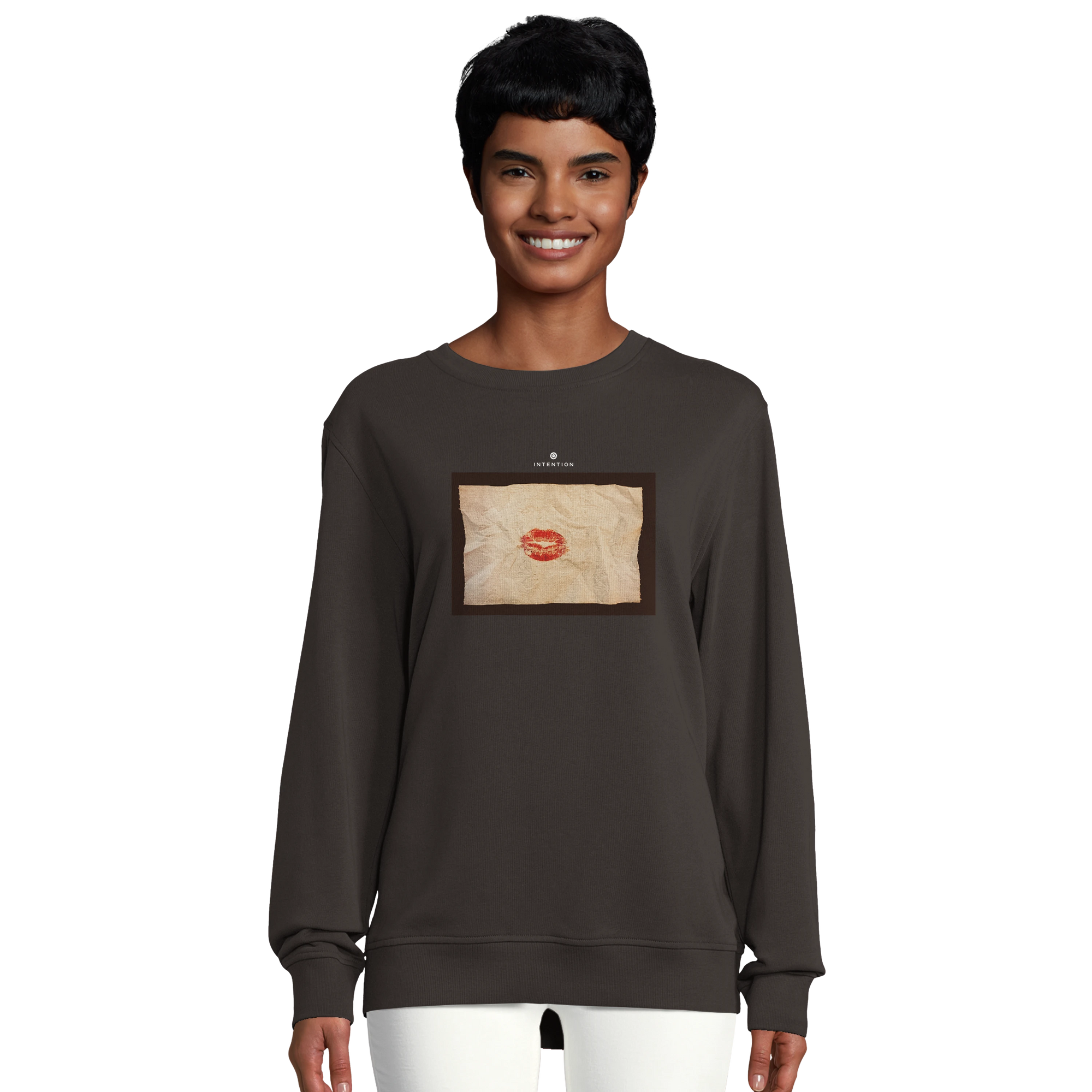 Lucky - "Kiss my Ass" Sweatshirt deep charcoal grey 5